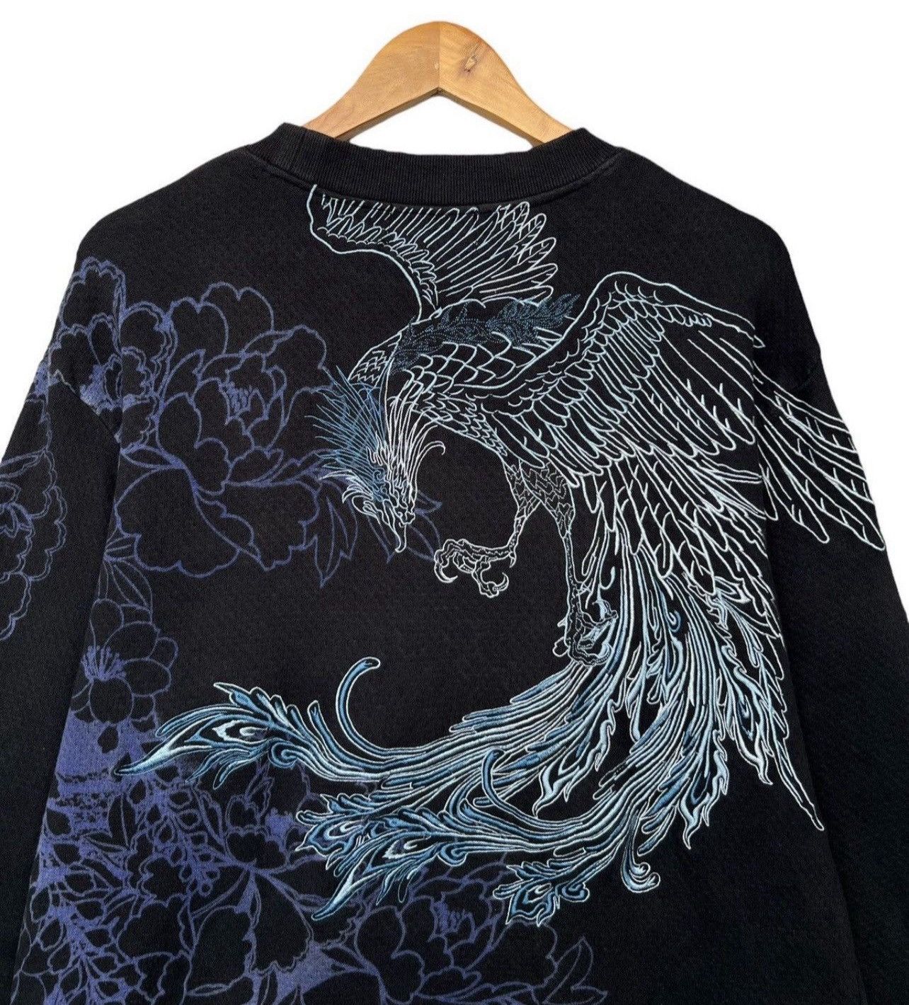 Japanese Brand Karakuri Tamashii Sukajan Phoenix Bird Baggy Boxy Hoodie Size US L / EU 52-54 / 3 - 8 Thumbnail