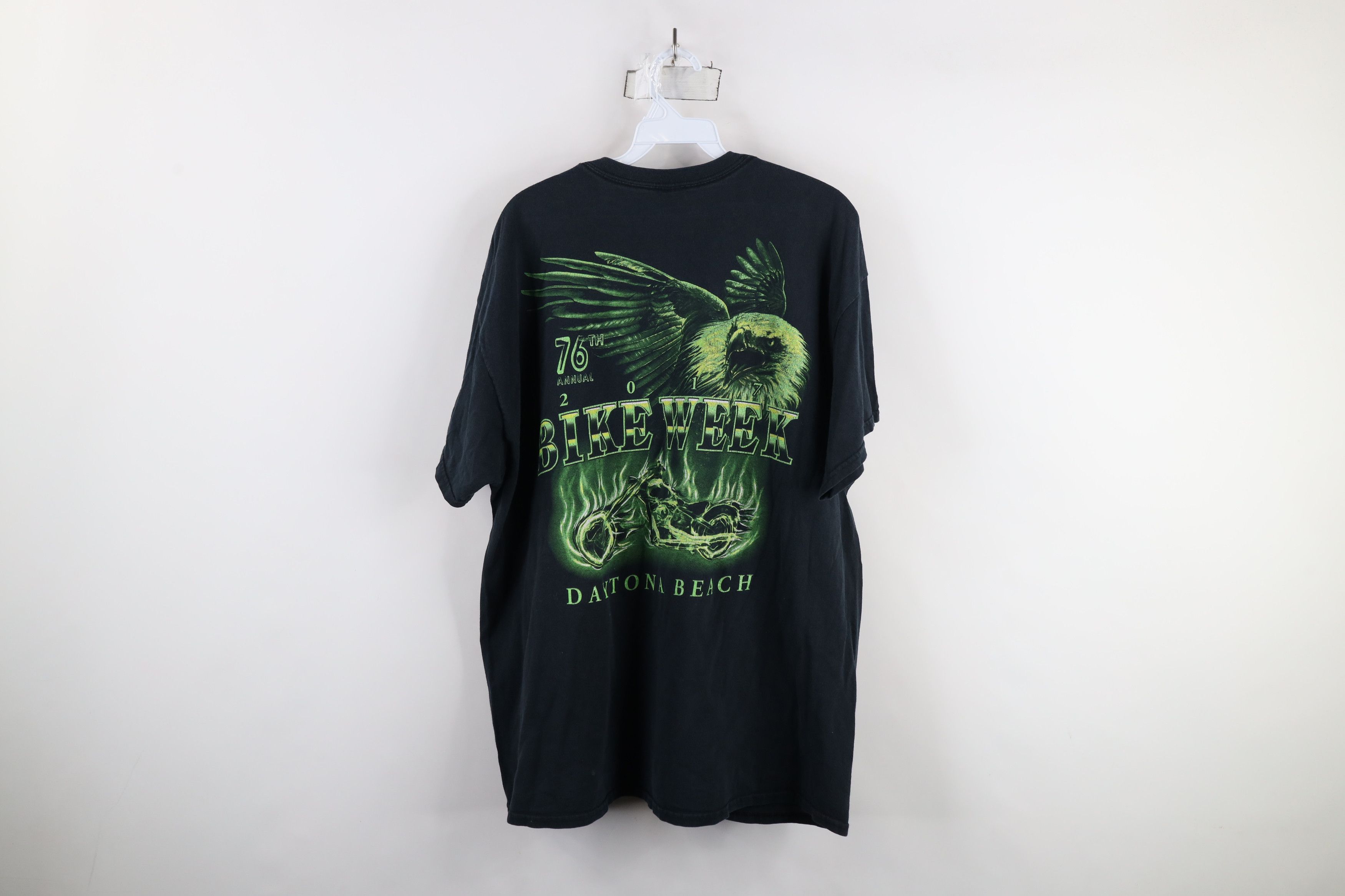 Vintage Vintage Y2K Daytona Bike Week Eagle Lightning T-Shirt Black Size US XL / EU 56 / 4 - 10 Thumbnail