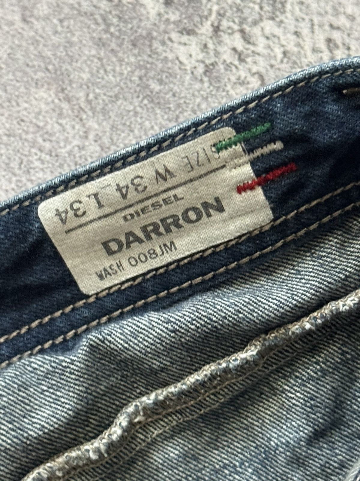 Diesel × Diesel Black Gold Diesel 34/34 denim pant trouser Jean chino distressed Size US 34 / EU 50 - 11 Thumbnail