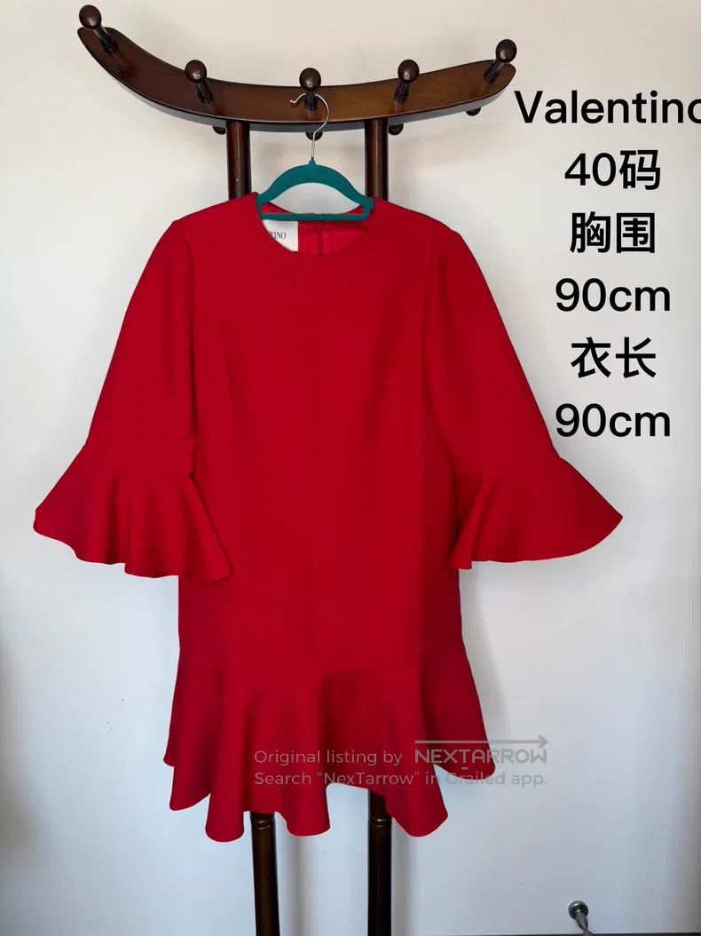 Valentino Valentino Dress with ruffle sleeves Size S / US 4 / IT 40 - 3 Thumbnail