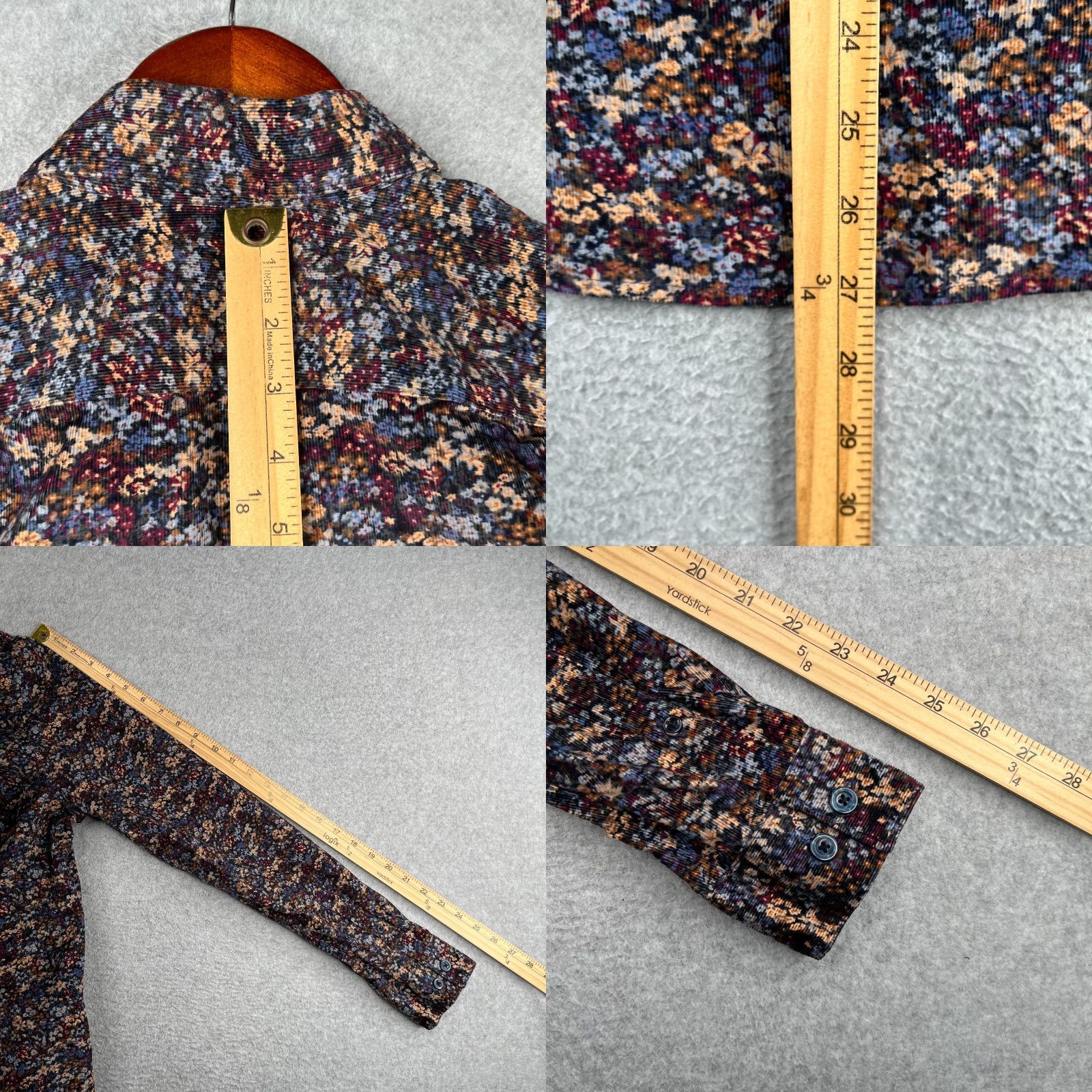 Express Express Shirt Mens Small Multicolor Floral Button-Up Long Sleeve NWT Size US S / EU 44-46 / 1 - 8 Thumbnail