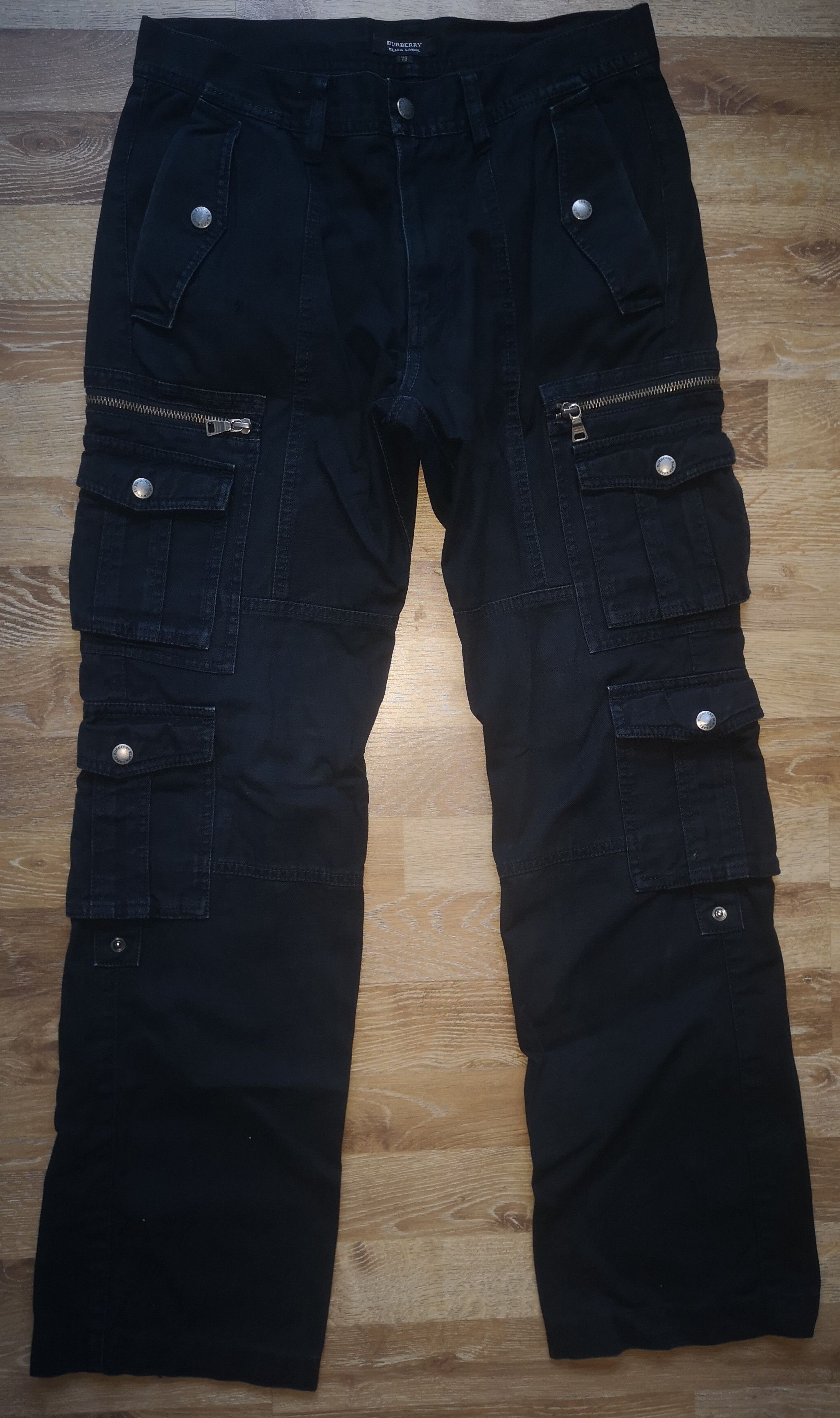 image of Burberry Tactical Cargo Multi Pockets Pants Uzi Travis Scott in Faded Black, Men's (Size 29)