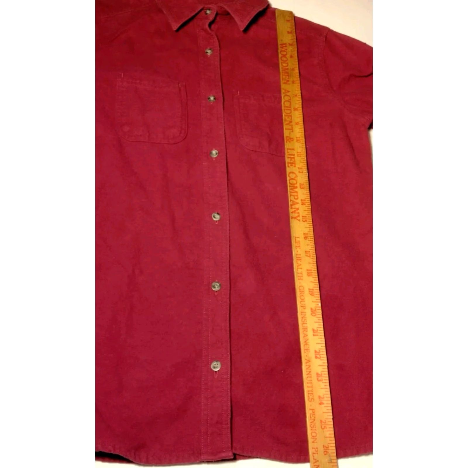 Vintage VINTAGE Cabela's Chamois Shirt Men’s Medium Red Heavyweight Flannel Cotton Collared Button-Up Workwear Size US M / EU 48-50 / 2 - 4 Thumbnail