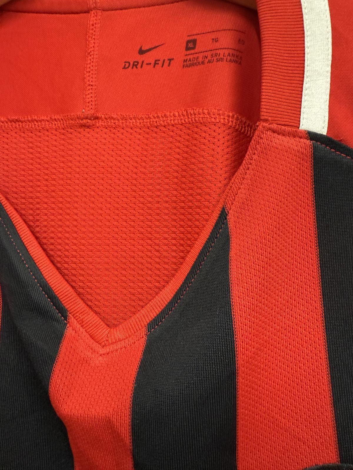 Nike Nike Men's Red and Black Striped Football Jersey Size US XL / EU 56 / 4 - 2 Thumbnail