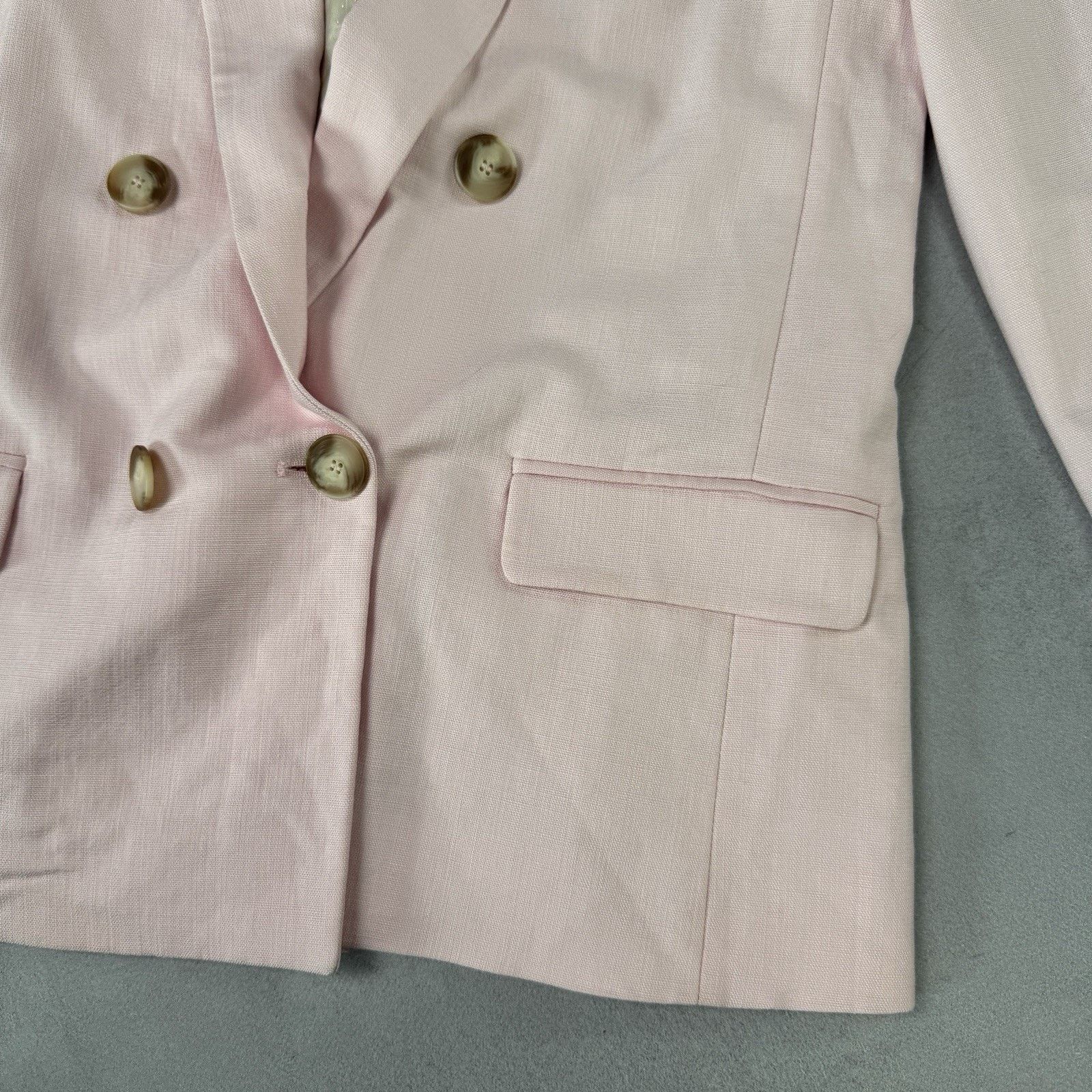 Sezane Sezane Paris Pink Double-Breasted Blazer Jacket Women's Size XS / US 0-2 / IT 36-38 - 6 Thumbnail