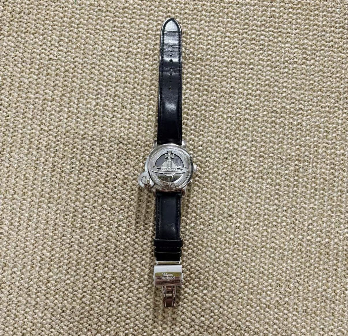 Vivienne Westwood Vivienne Westwood Sliding Saturn Black & Silver Watch J29 Size ONE SIZE - 5 Thumbnail
