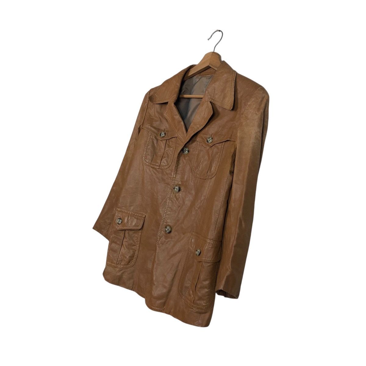 Japanese Brand 📌Vintage Leather Jacket Biker Wear Shlendid Issey Miyake Size US M / EU 48-50 / 2 - 3 Thumbnail