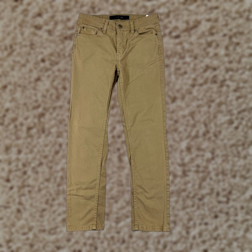 Vintage Joe's Jeans Women's Jeans Size 12 Beige Cotton Blend Straight Leg Mid Rise Fall Summer 2020s Women's Size 34" / US 12 / IT 48 - 1 Thumbnail