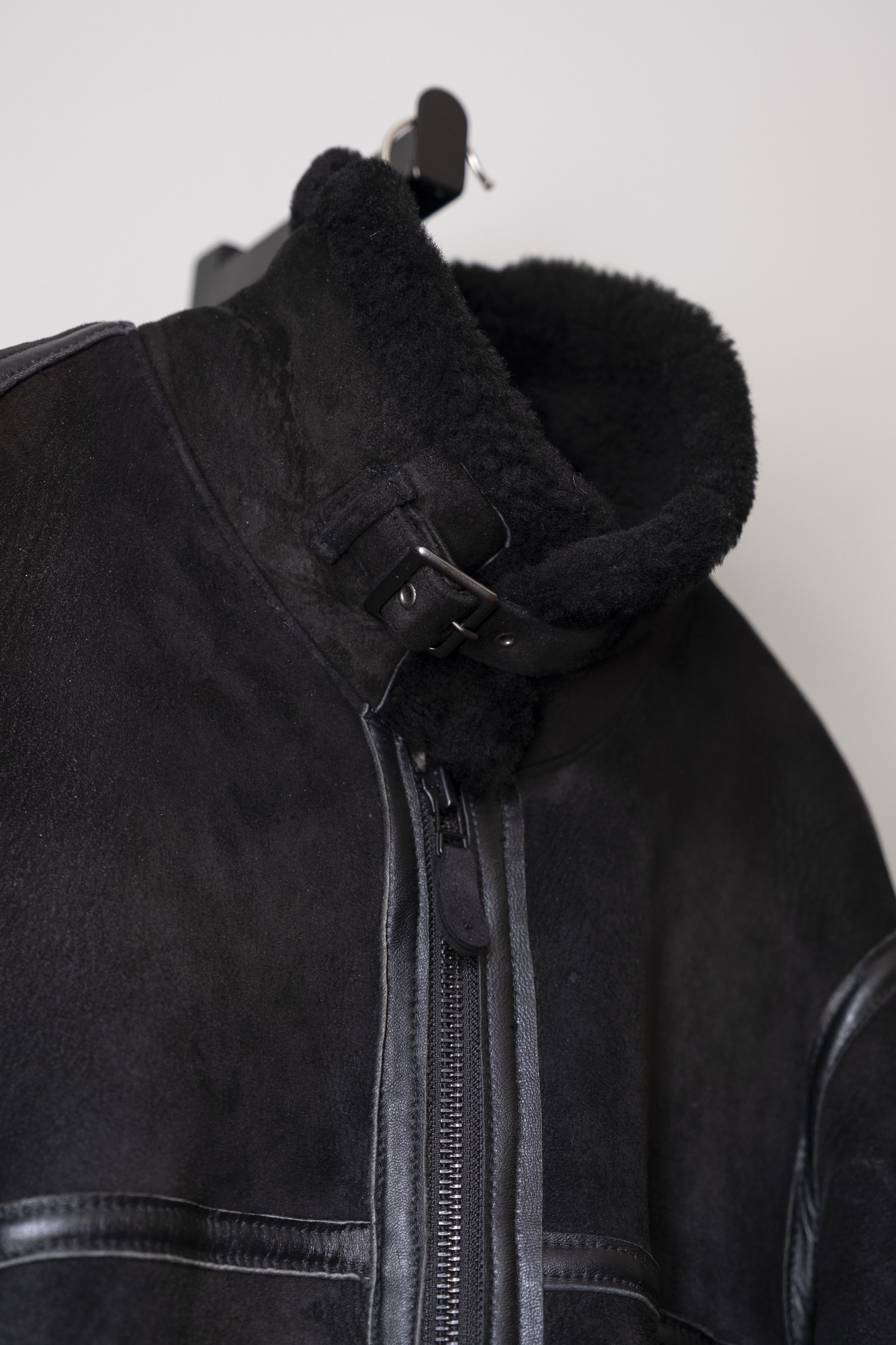 Wtaps Black Shearling Mouton Jacket Size US M / EU 48-50 / 2 - 2 Thumbnail