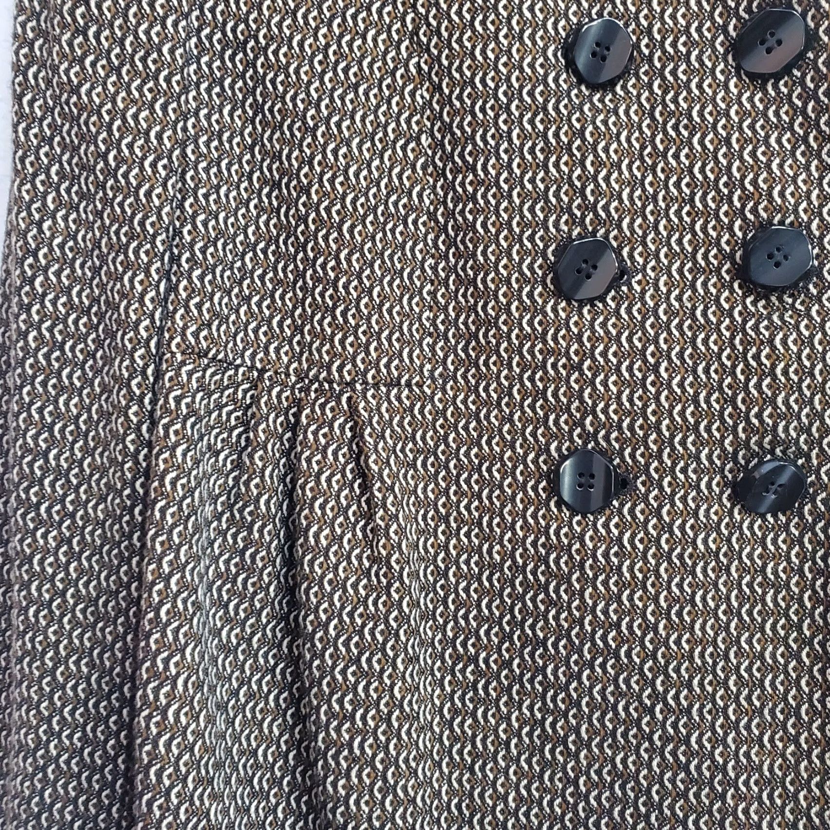 Vintage VINTAGE Classiques Entier Jacket Women L Brown Black Wool Blend Lined Blazer Career Size L / US 10 / IT 46 - 5 Thumbnail