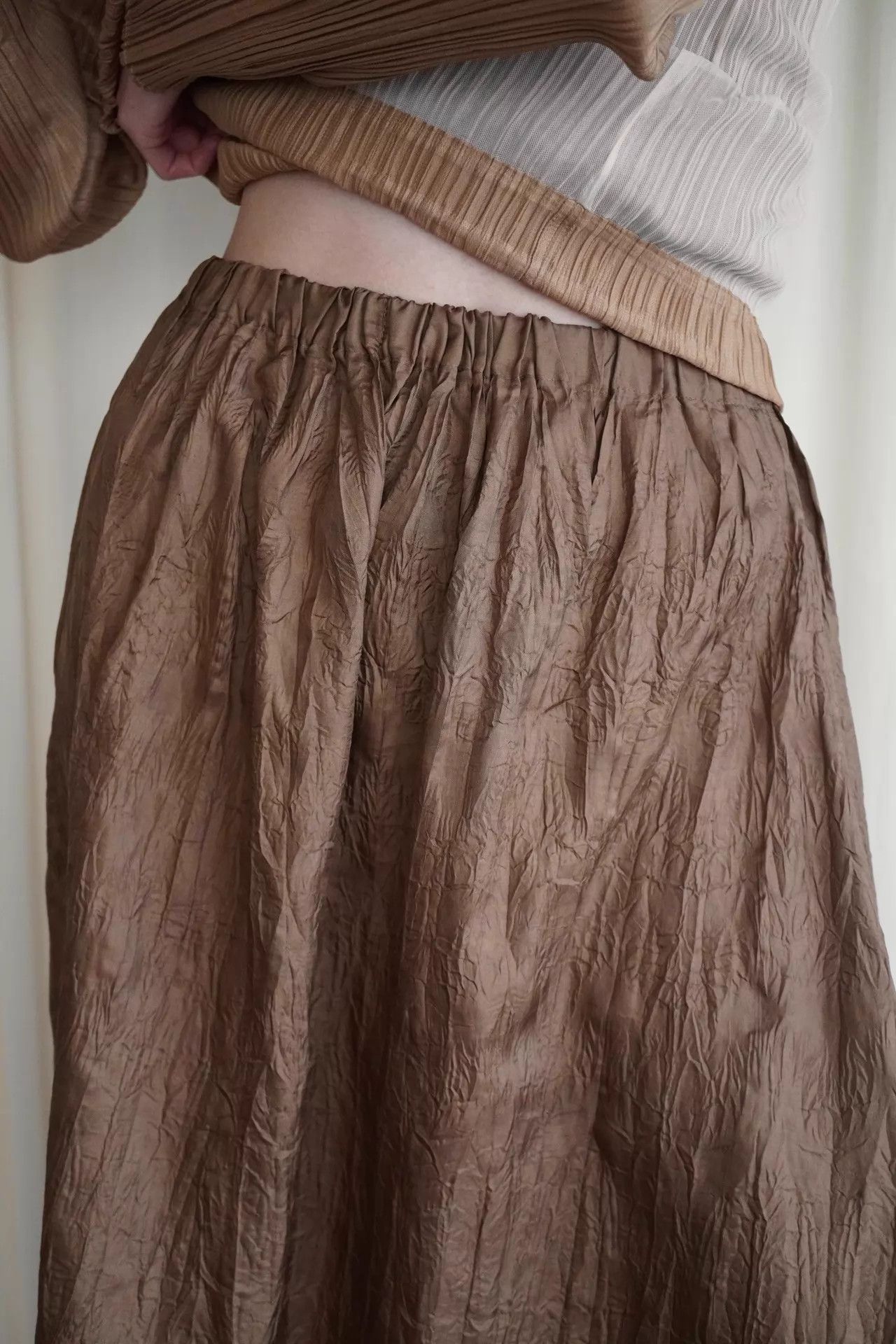 Issey Miyake Issey Miyake 1994 Rare Euro Bark Pleat Long Skirt S Size 26" / US 2 / IT 38 - 7 Thumbnail