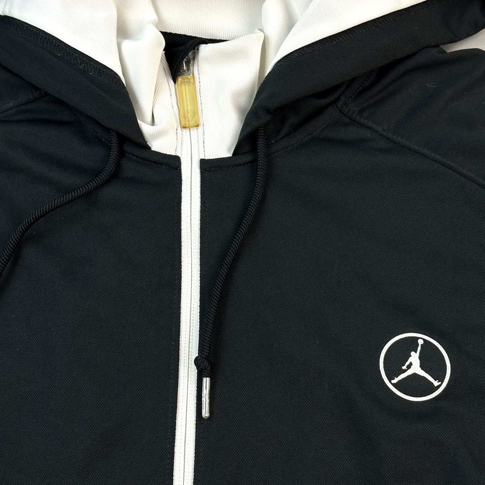 Jordan Brand VINTAGE Jordan Team Jacket Mens XL Black Dri Fit Full Zip Hooded Jumpman Logo 2010 Size US XL / EU 56 / 4 - 4 Thumbnail