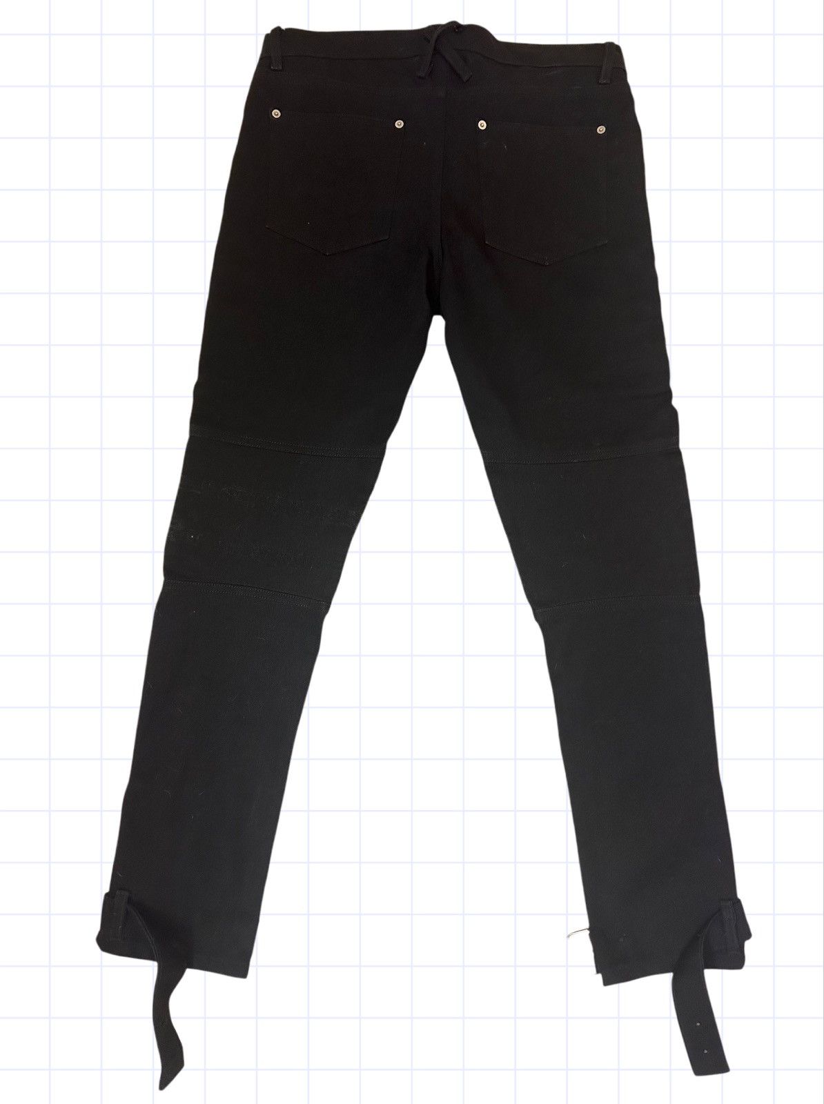 Other 1/1 Unreleased Sample Pleated Denim Biker Jeans Heavyweight Size US 34 / EU 50 - 4 Thumbnail