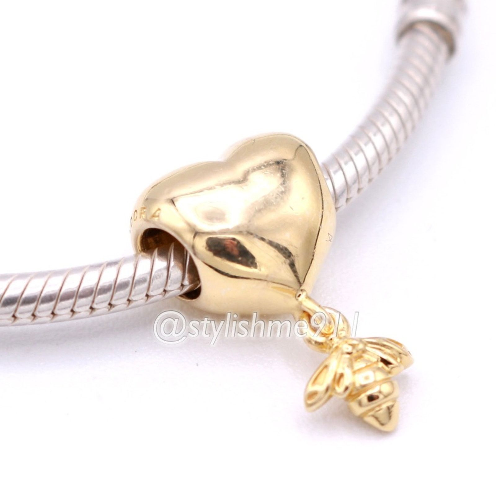 pandora Authentic Pandora Pandora Shine Heart and Bee Charm - 767022 Size ONE SIZE - 3 Thumbnail