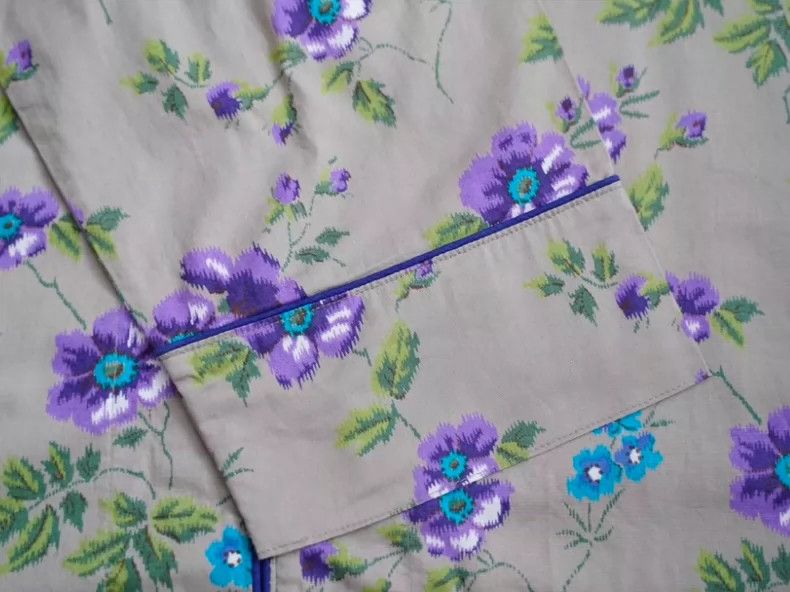 Kenzo KENZO Blue and purple floral dress Size M / US 6-8 / IT 42-44 - 6 Thumbnail