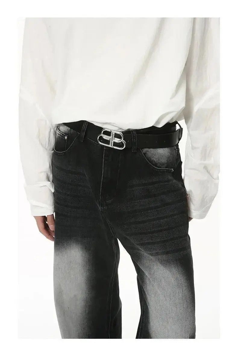 Japanese Brand Loose wide-leg vintage distressed jeans y2k pants Size US 30 / EU 46 - 5 Thumbnail