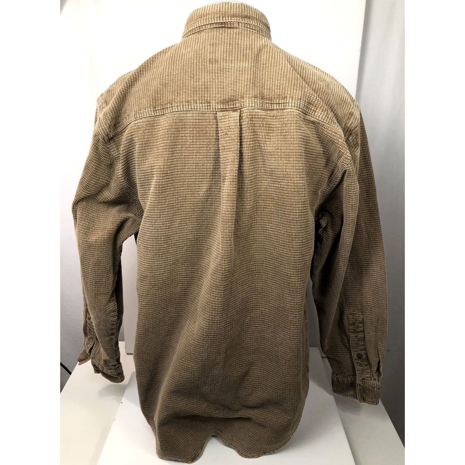 The Territory Ahead VINTAGE Territory Ahead Heavy Duty Mens L Brown Textured Camping Shirt Size US L / EU 52-54 / 3 - 6 Thumbnail