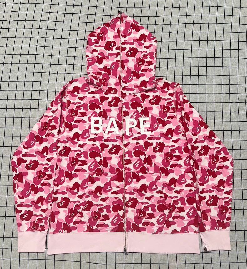 Bape Bape ABC Pink Camo Hoodie Jacket-2508 Size US XL / EU 56 / 4 - 1 Thumbnail