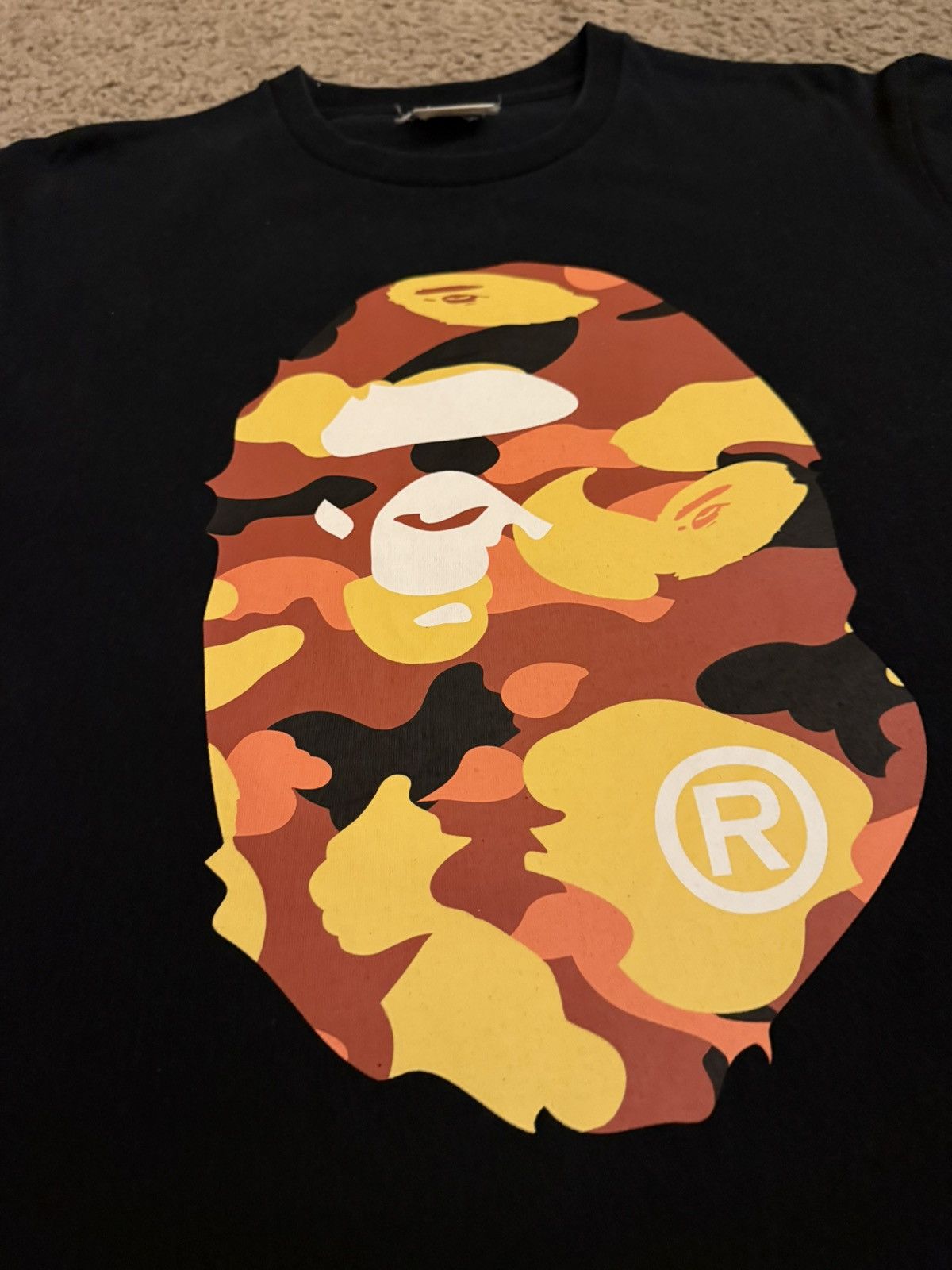 Bape Bape 1st Camo Big Ape Head Tee (L) Size US XL / EU 56 / 4 - 2 Thumbnail