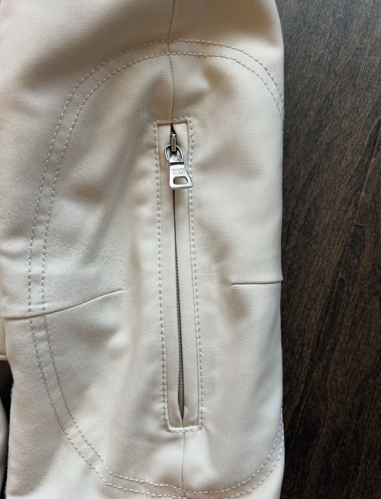 Prada Prada Belted Vintage biker jacket Size S / US 4 / IT 40 - 7 Thumbnail