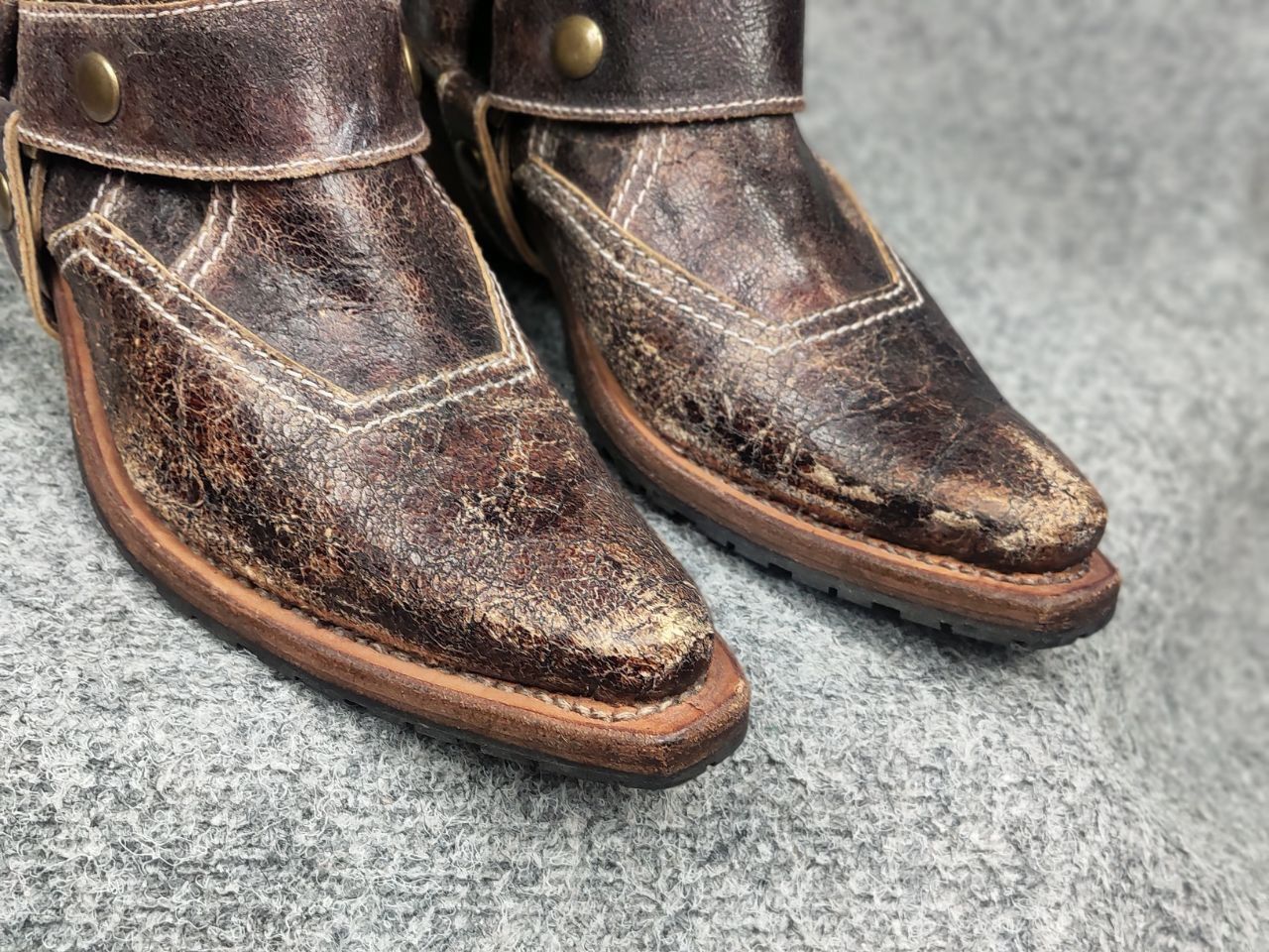Sancho Boots Vintage Sancho Boots Barbados Textured embroidered leather Size US 6 / IT 36 - 15 Thumbnail