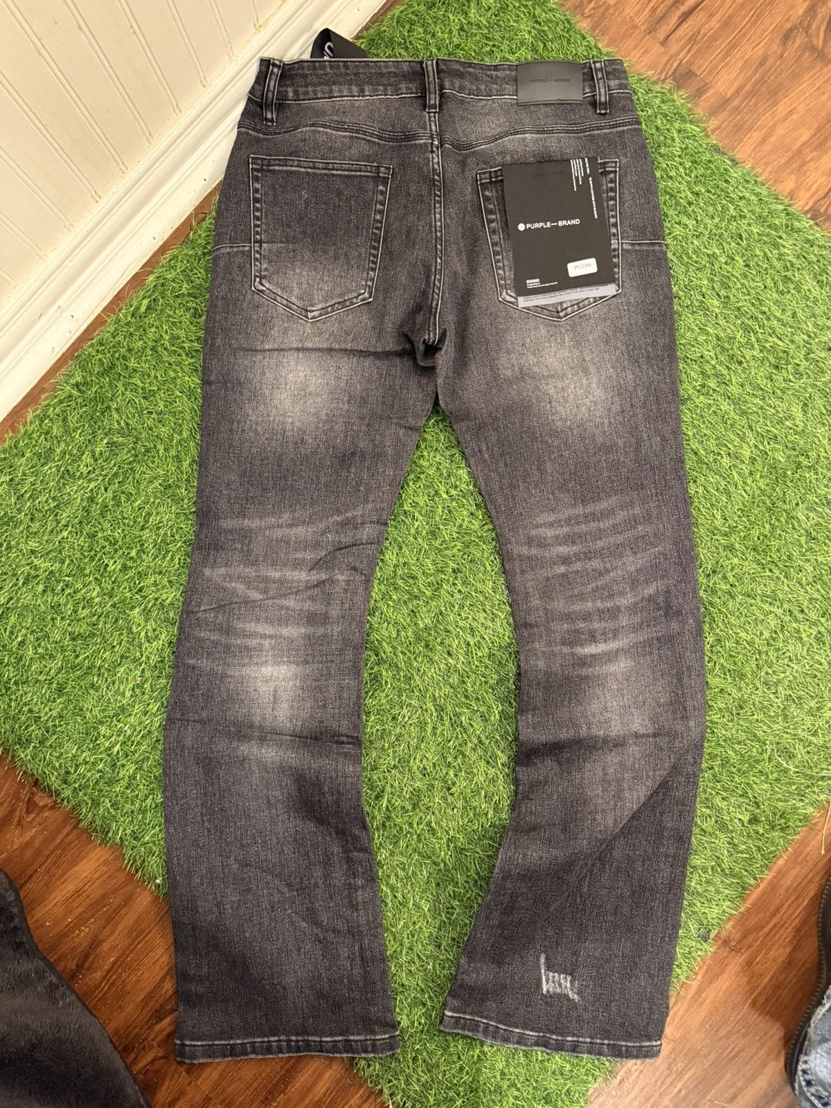 Purple Flared Purple Jeans Size US 34 / EU 50 - 2 Thumbnail