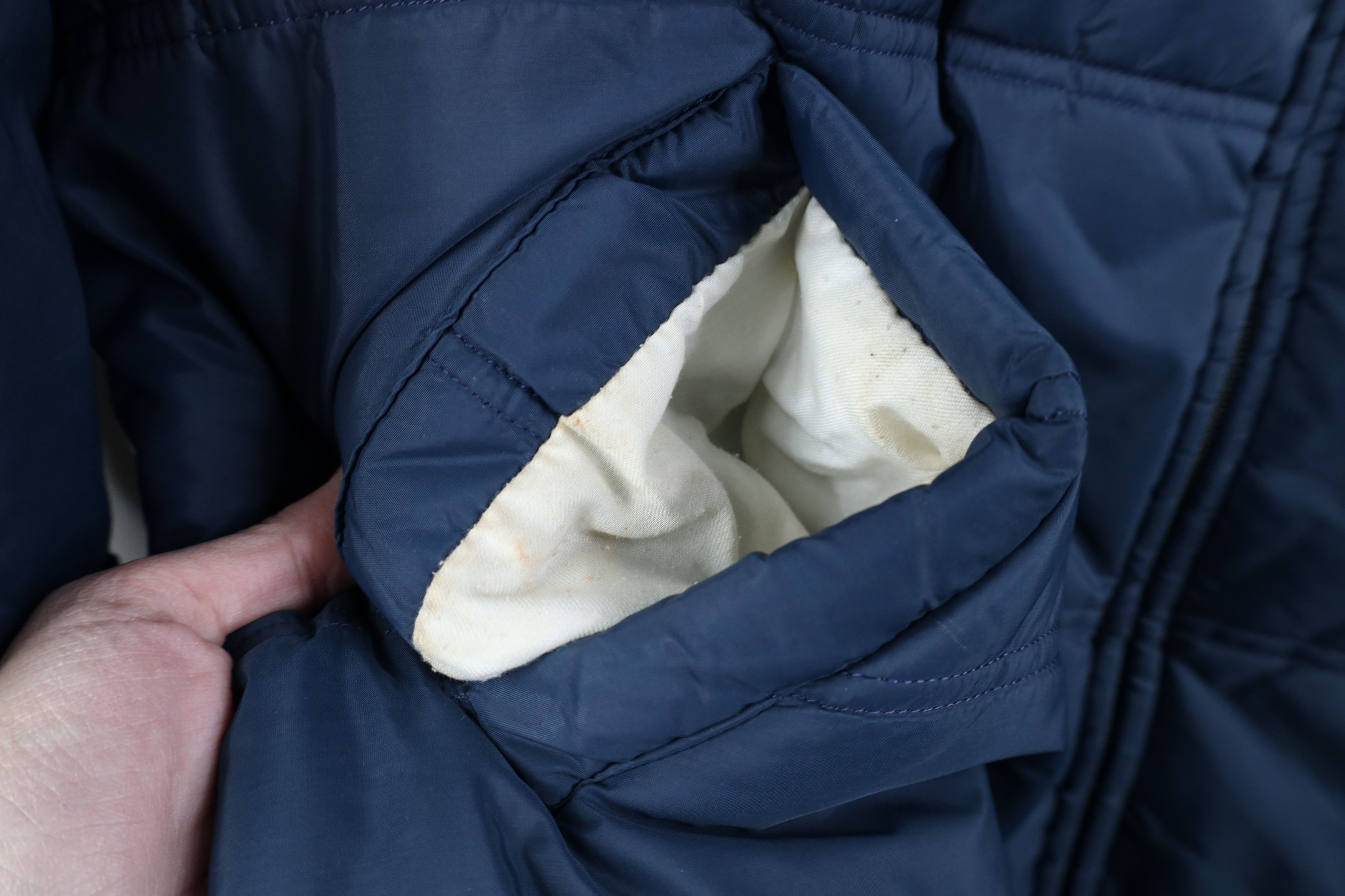 Vintage Vintage 70s Streetwear Full Zip Puffer Jacket Navy Blue Size US XL / EU 56 / 4 - 5 Thumbnail
