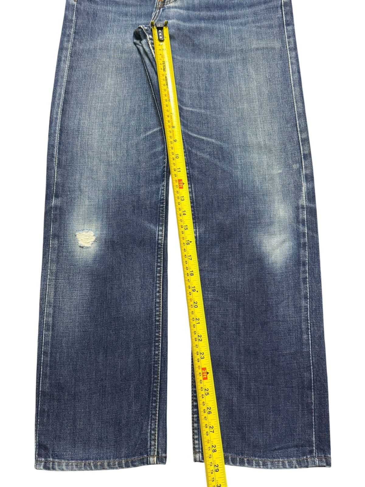 Levi's Vintage 90s Levis 505 Blue Faded Wash Distress Straight Leg Size US 30 / EU 46 - 11 Thumbnail