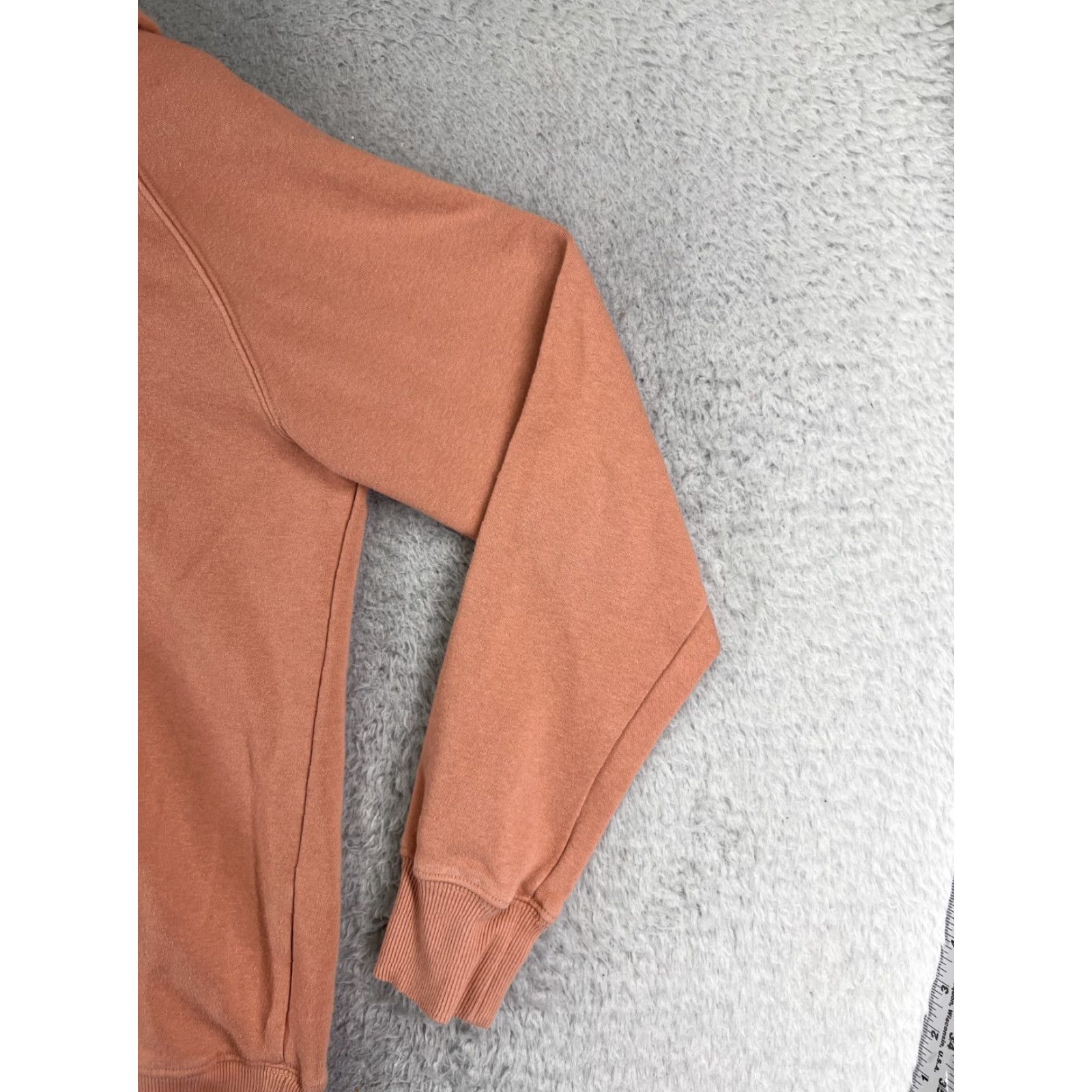 The North Face The North Face Hoodie Womens M Orange Pullover Pocket Logo Crew Neck Cotton Blend 34in Chest Athletic Activewear Mens Ladies 90s Size M / US 6-8 / IT 42-44 - 2 Thumbnail