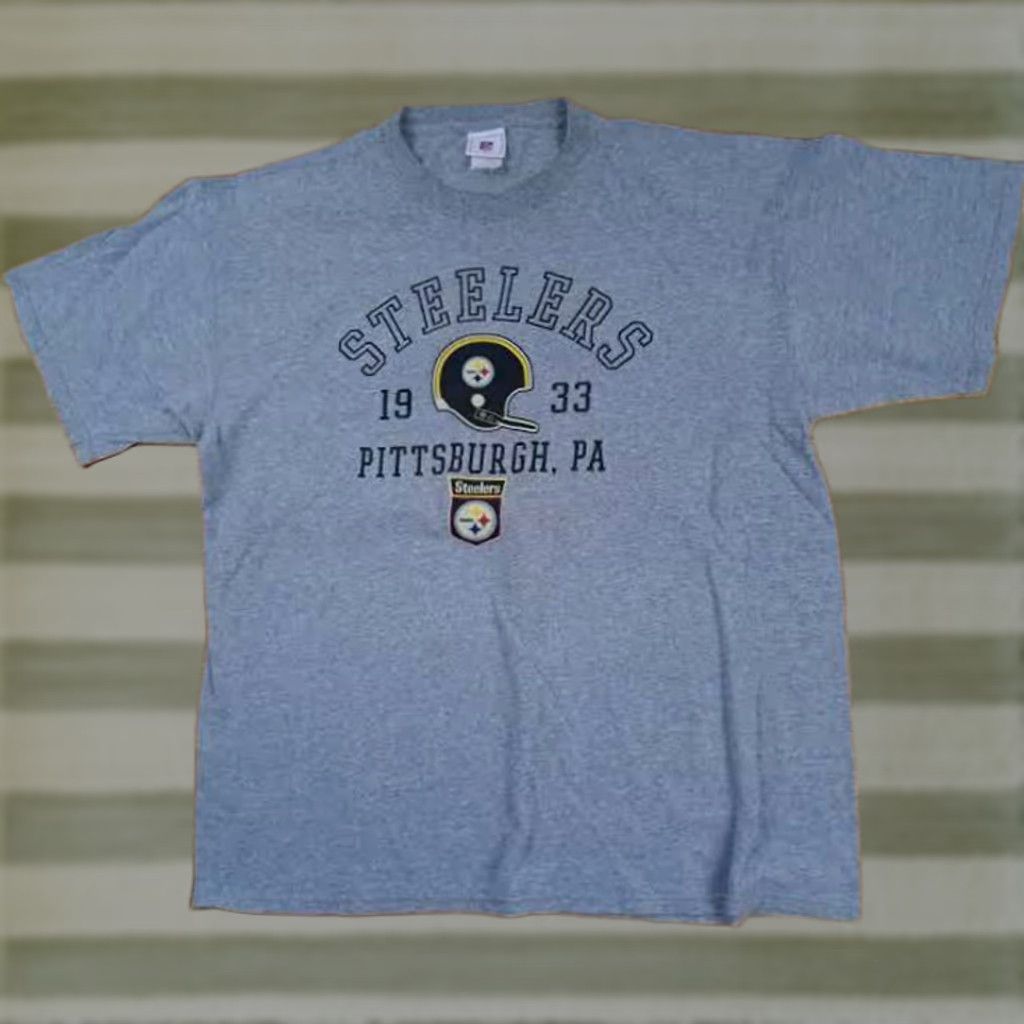 NFL Pittsburgh Steelers T-Shirt 2XL NFL Gray 1933 Football Mens — NFL Brand, Regular Fit Size US XXL / EU 58 / 5 - 1 Thumbnail