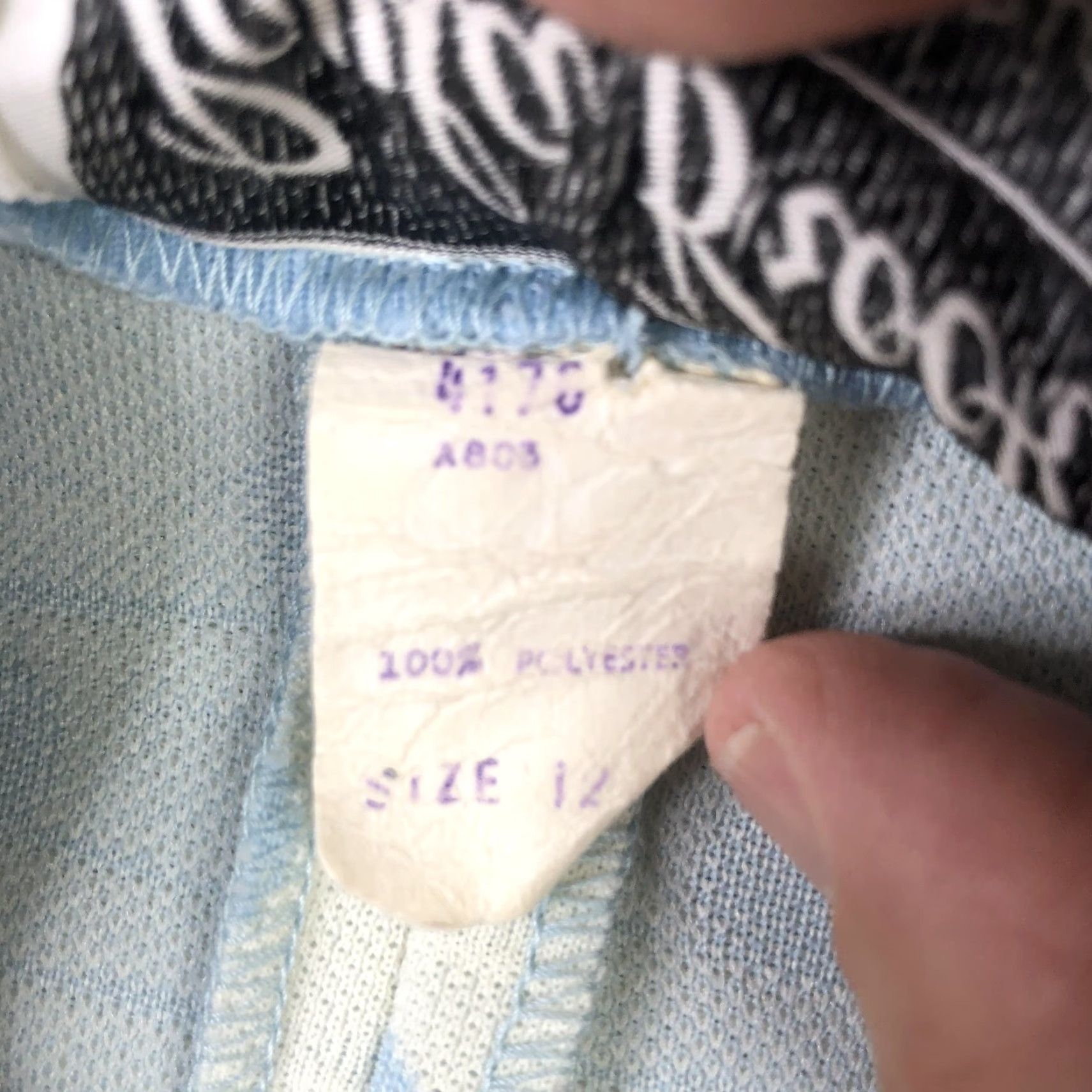 VINTAGE Paula Brooks Skirt Suit Set Womens 12 3 Piece Blue White Polka Dot Ivory Off-White 70s