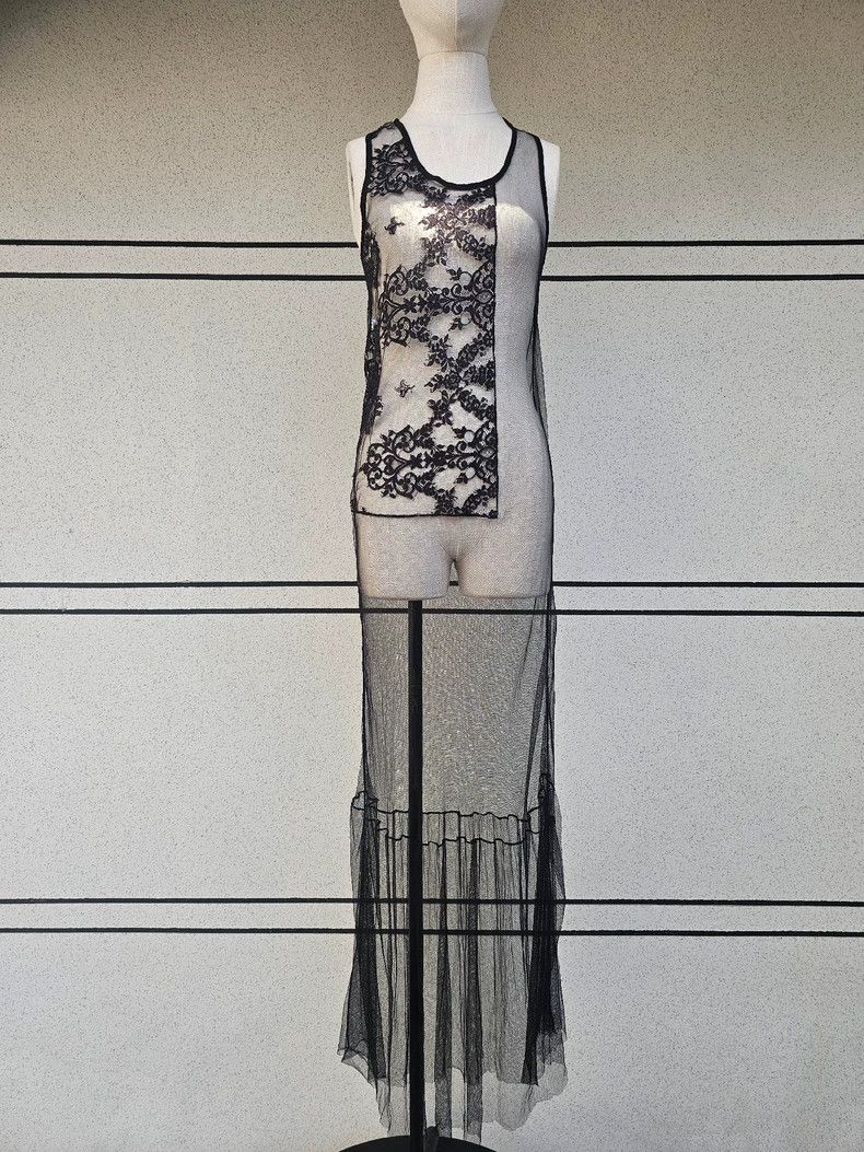 Haider Ackermann Haider Ackermann Ladies Lace Dress Size L / US 10 / IT 46 - 1 Thumbnail