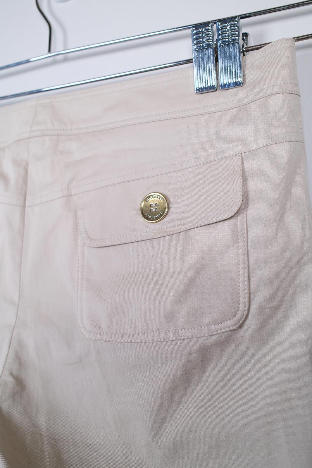 Other 00's Burberry London Gold Accent Straight-Leg-Pant Size 26" / US 2 / IT 38 - 3 Thumbnail