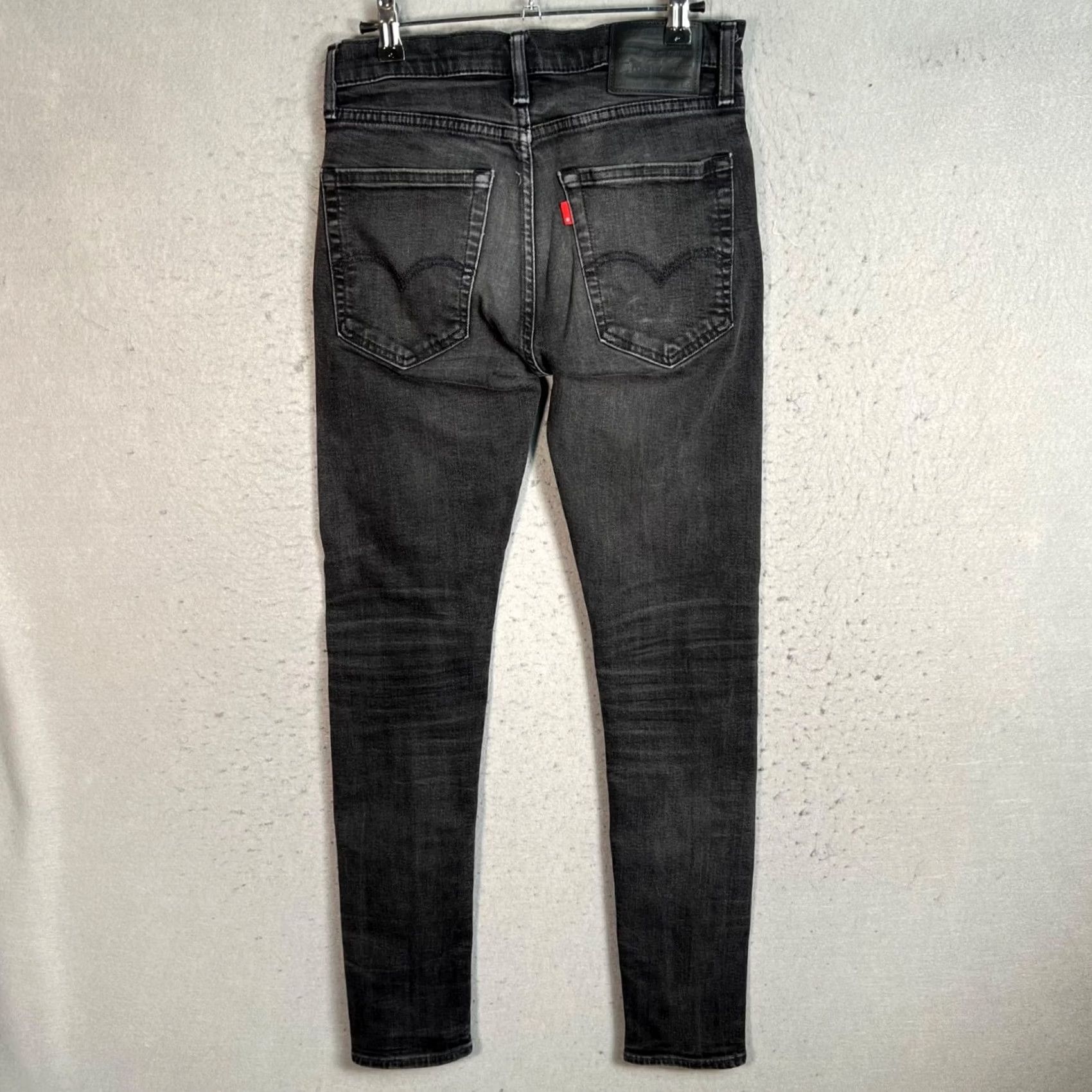 Levi's Levis 512 Jeans Mens Size 31 x 32 Skinny Taper Black Denim Size US 31 - 2 Thumbnail