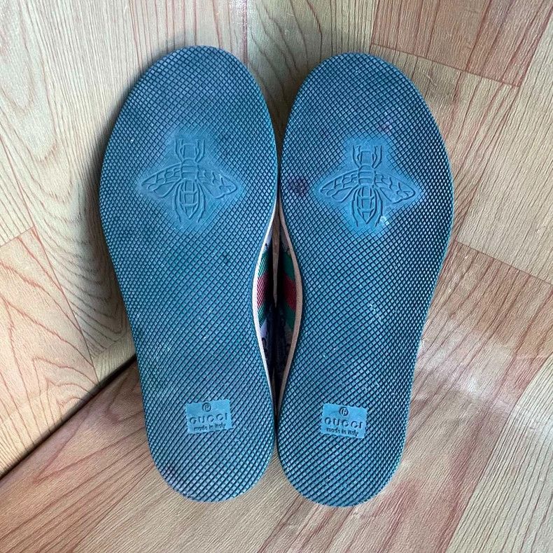 Gucci Gucci Size 36.5 White and green dirty shoes 2501-Nextarrow Size US 5 / EU 37 - 7 Thumbnail