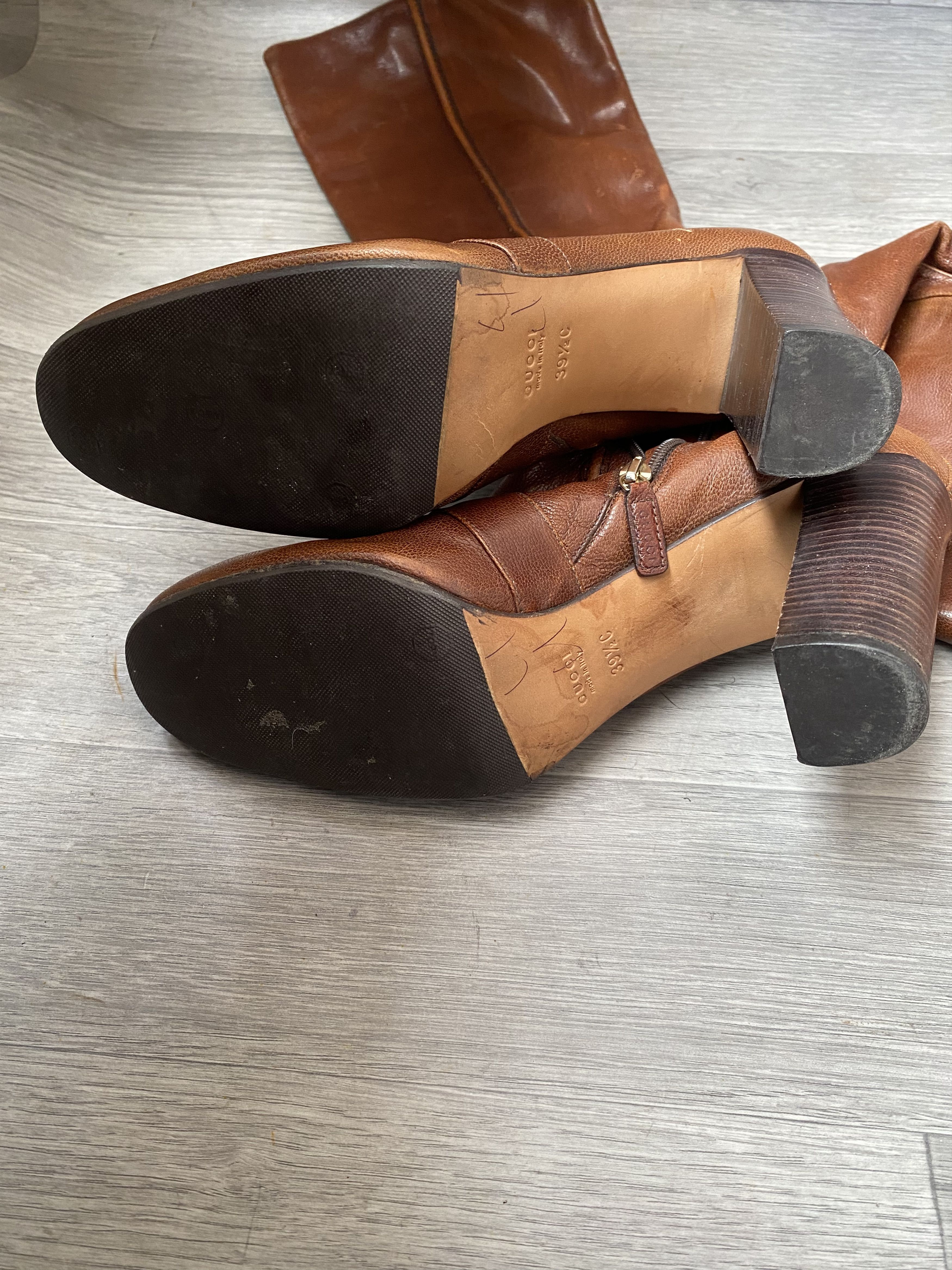 Gucci Gucci horsebit leather brown grain boots sz 39.5 Size US 9.5 / IT 39.5 - 10 Thumbnail