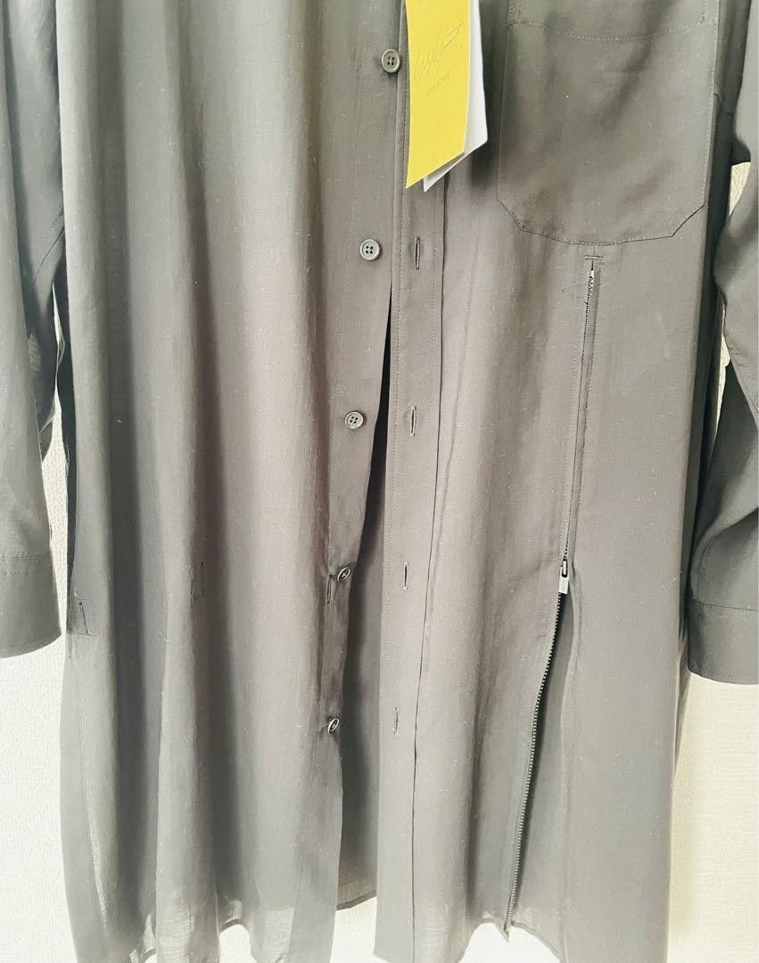 Yohji Yamamoto POUR HOMME 25ss CELLULOSE LAWN ZIP BUTTON BLOUSE Size US M / EU 48-50 / 2 - 2 Thumbnail
