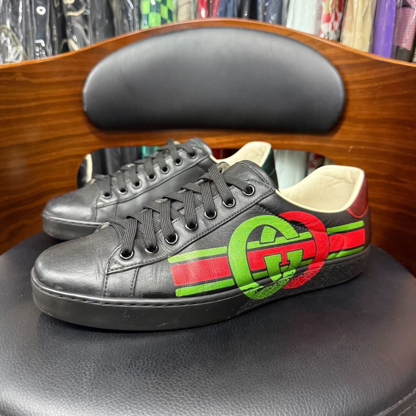 Gucci Gucci Casual Black Lowtop Sneakers 7.5 Men Size US 7.5 / EU 40-41 - 1 Thumbnail