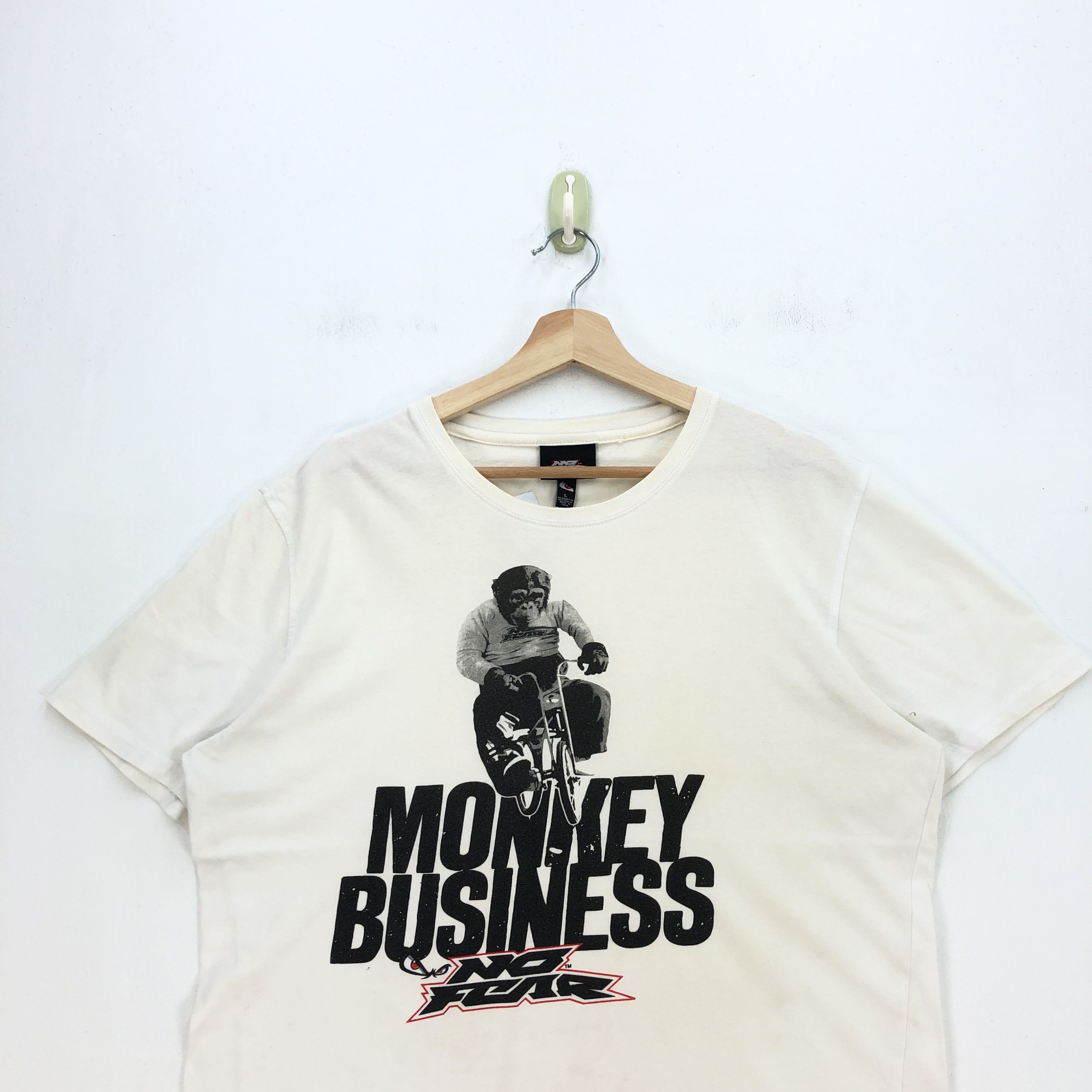 No Fear Vintage Y2K Monkey Business T Shirt Vintage No Fear Tees Size US L / EU 52-54 / 3 - 2 Thumbnail