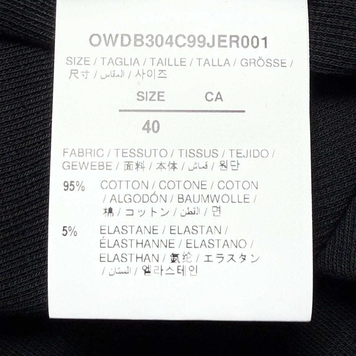 Off-White Off-White Off Stamp Basic Rib Dress in Black Size S / US 4 / IT 40 - 7 Thumbnail