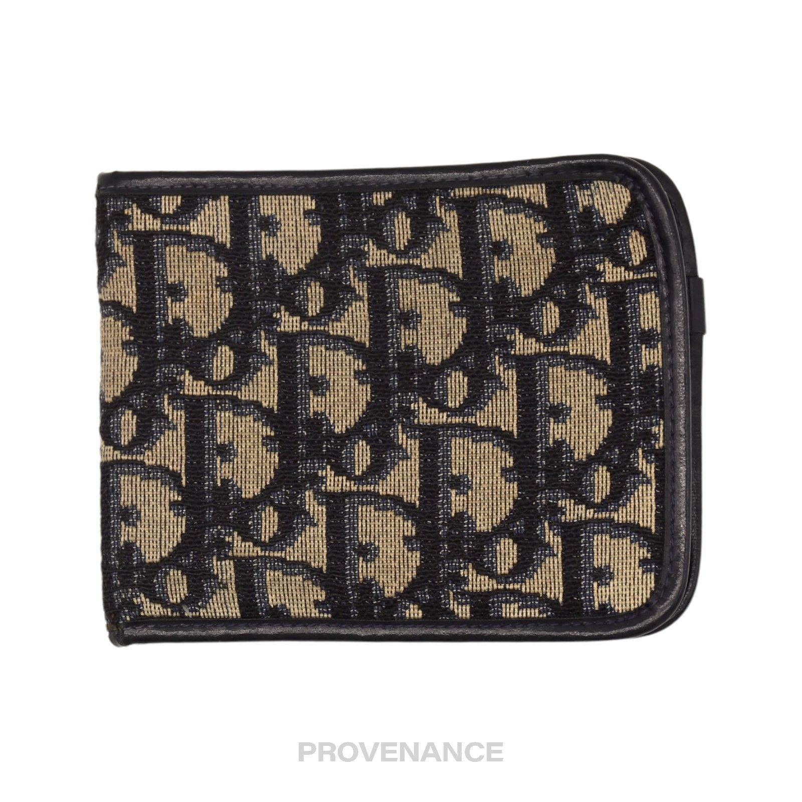 Dior 🔴 Dior Oblique Trotter Bifold Wallet - Navy Jacquard Size ONE SIZE - 1 Thumbnail