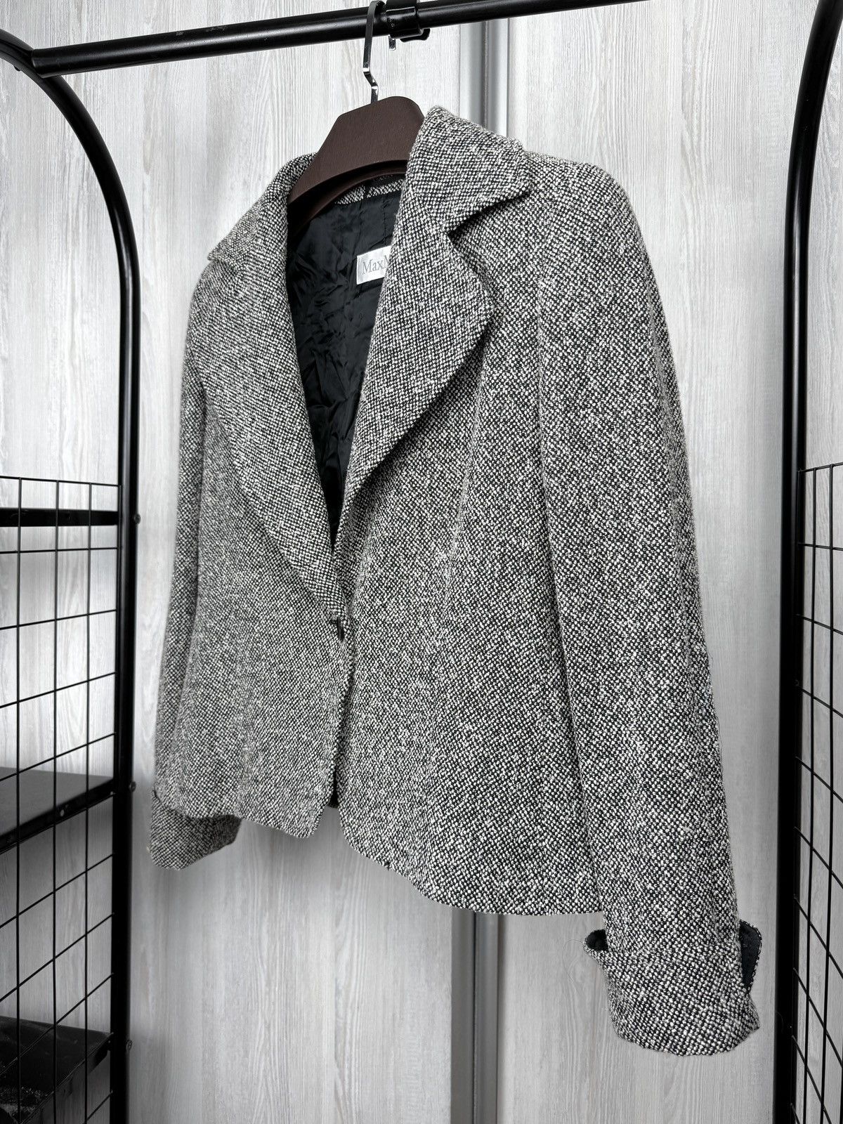 Max Mara Max Mara main line wool blend tweed short blazer jacket Size XL / US 12-14 / IT 48-50 - 5 Thumbnail
