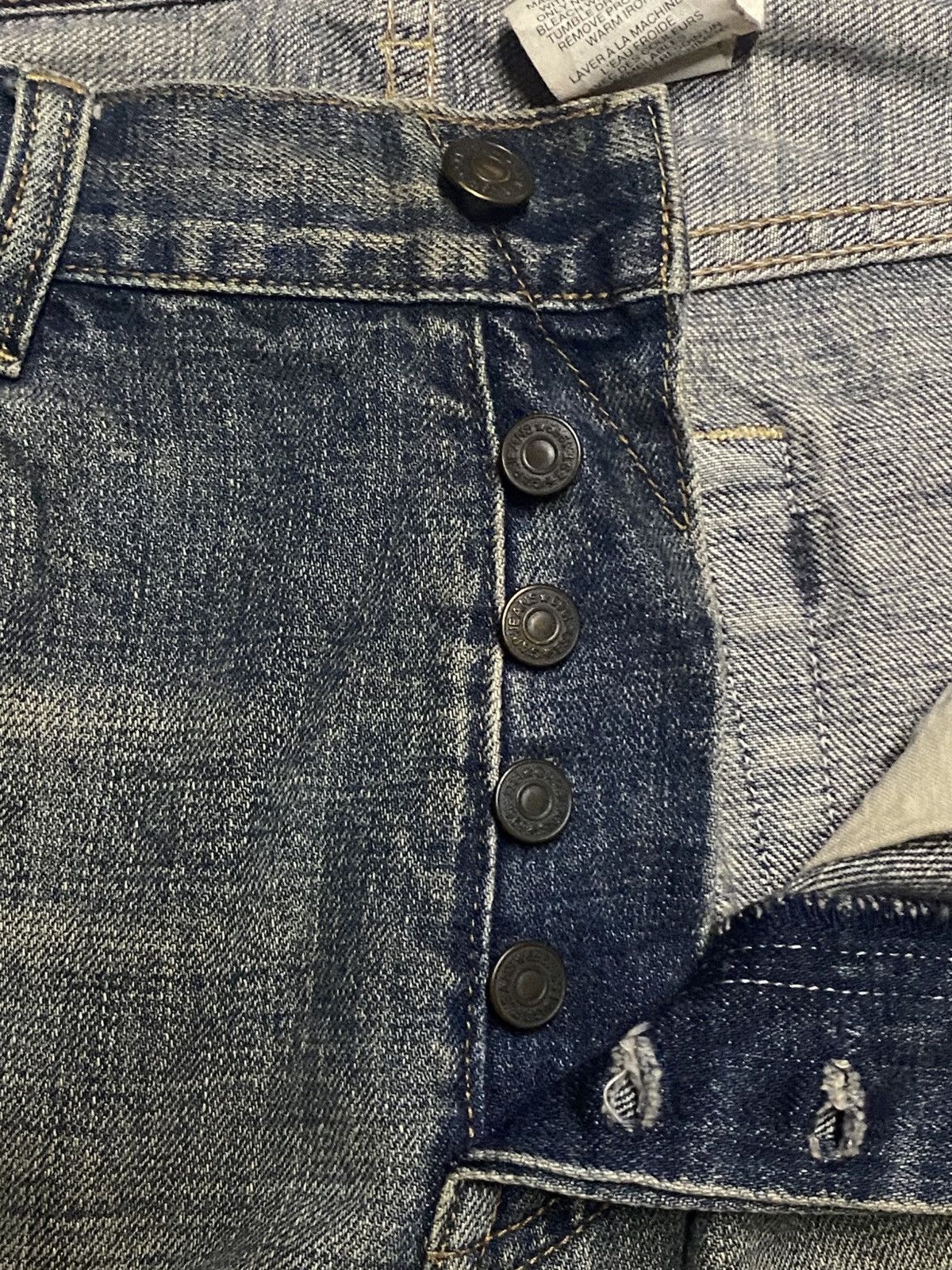Gap × Palace Vintage Gap Denim Distressed Mud Wash Bootcut Flare Jeans Size US 34 / EU 50 - 8 Thumbnail