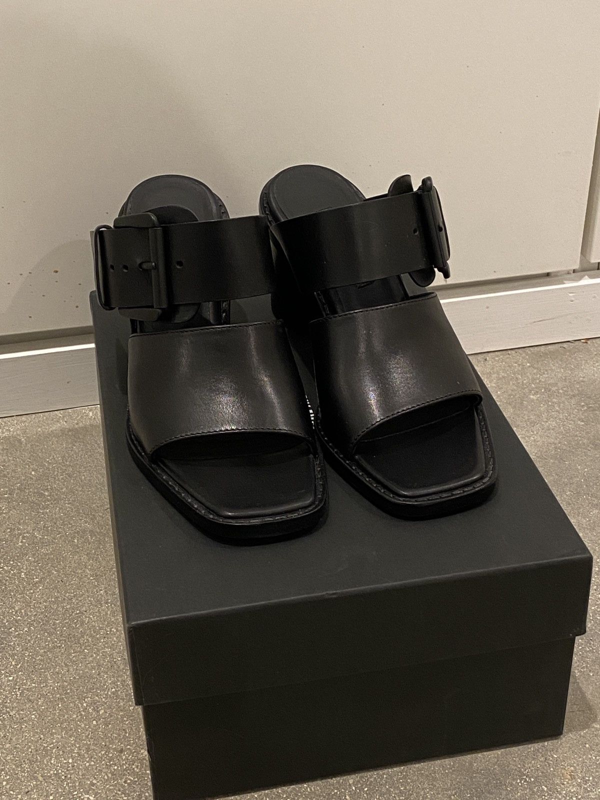Ann Demeulemeester Ann Demeulemeester Buckle Mid-heel Sandal Size US 7 / IT 37 - 3 Thumbnail