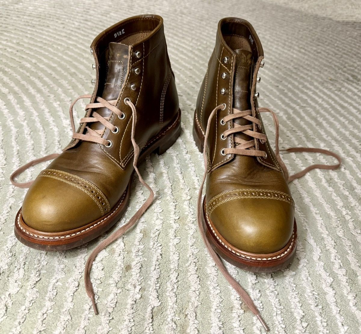 John Lofgren Jihn Lofgren Dark Olive Combat Boots Size US 9.5 / EU 42-43 - 1 Thumbnail