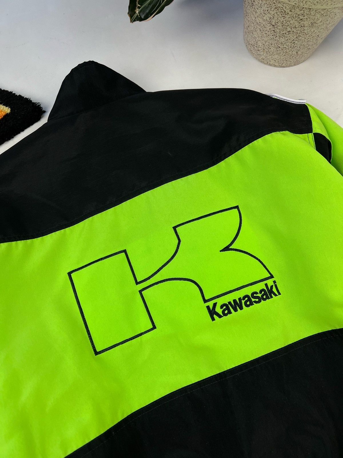 Other Vintage Kawasaki racing Jacket moto F-1 y2k Size US L / EU 52-54 / 3 - 12 Thumbnail