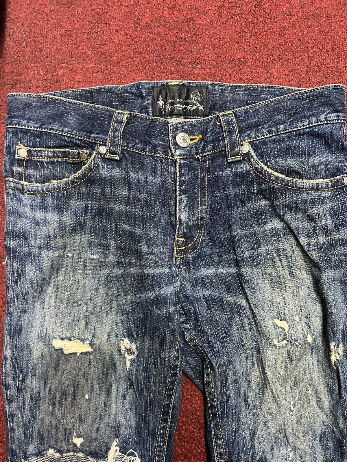 Japanese Brand Kyoji maruyama denim jeans zipper japan vintage Size US 33 - 3 Thumbnail