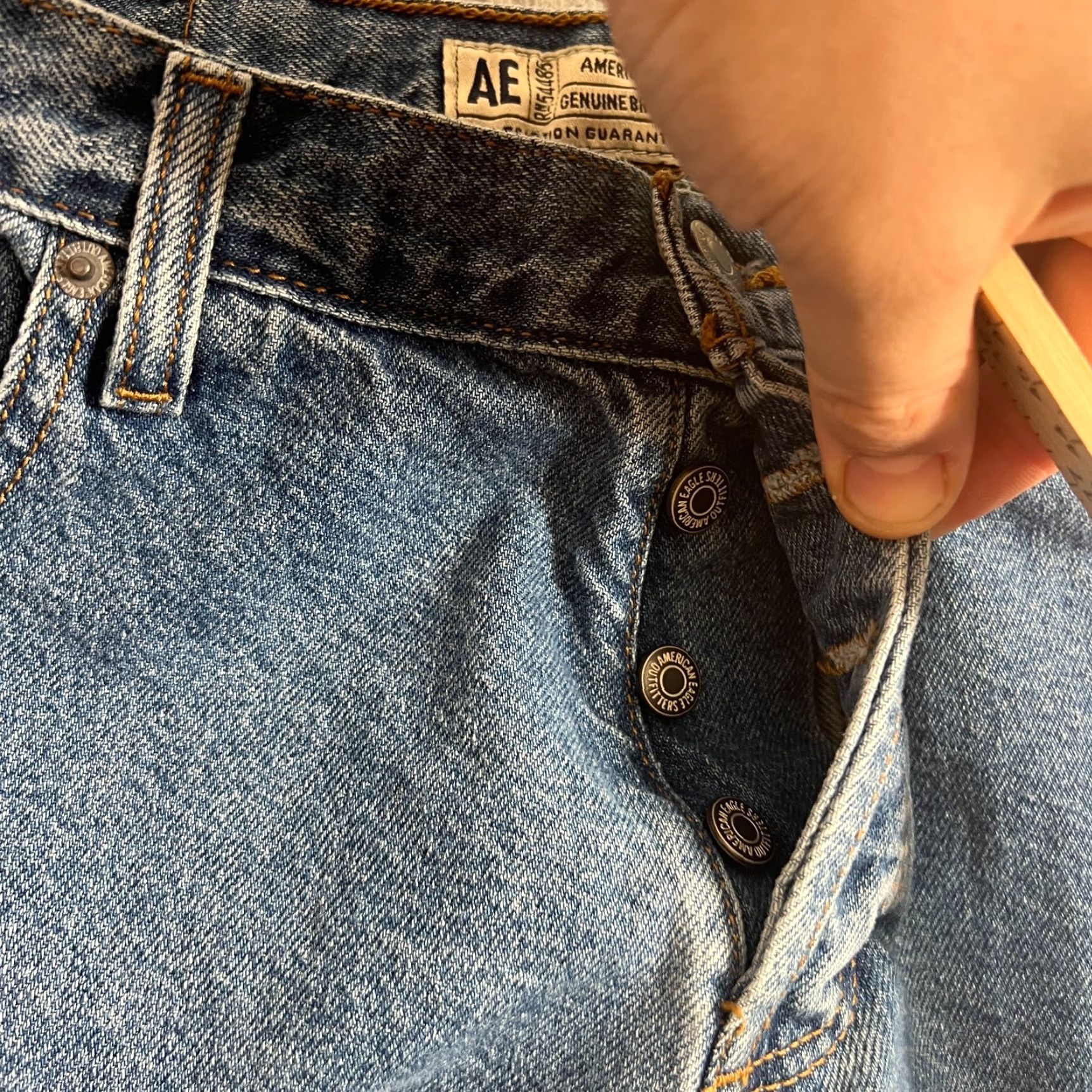 American Eagle Outfitters American Eagle Jeans Women 10 Bootcut Regular 31x29 Medium Wash Denim Blue Pockets Size 32" / US 10 / IT 46 - 5 Thumbnail