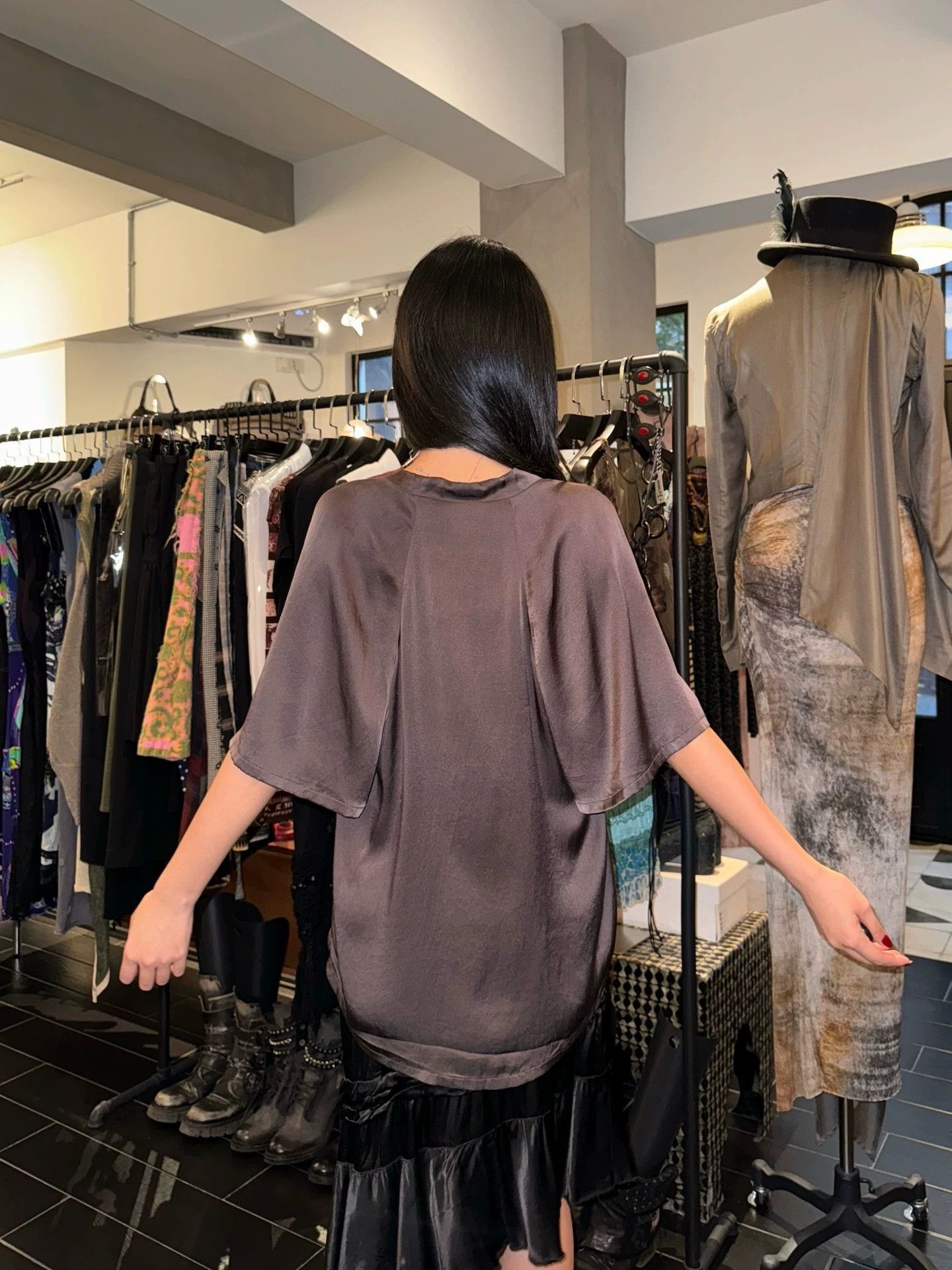 Dries Van Noten Dries Van Noten Silk Butterfly Sleeve Top 40 (Print Mark) Size S / US 4 / IT 40 - 7 Thumbnail