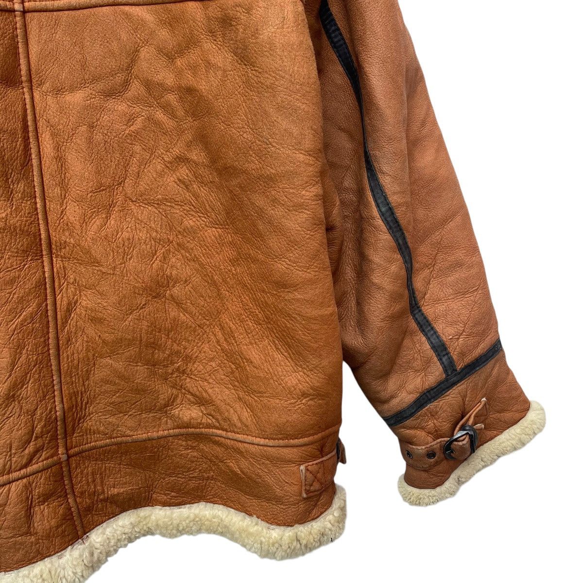 Aviator Nation × Genuine Leather 💥Vintage B3 Sheepskin Leather Sherpa Toggles button Jacket Size US M / EU 48-50 / 2 - 8 Thumbnail